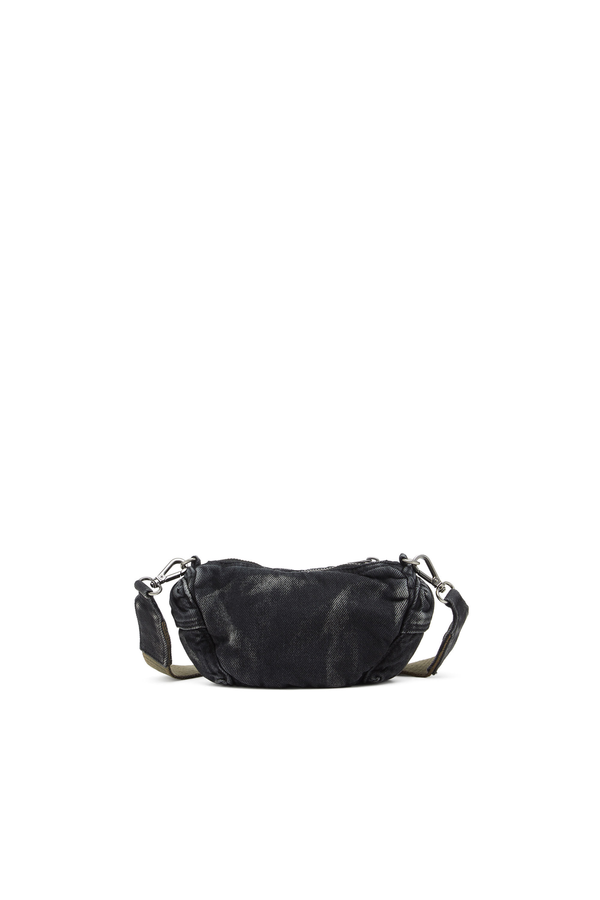 王*冠様 DIESEL バッグ グレー　限定 Women's Multi-Pkts - Small multipocket bag in washed denim | Grey
