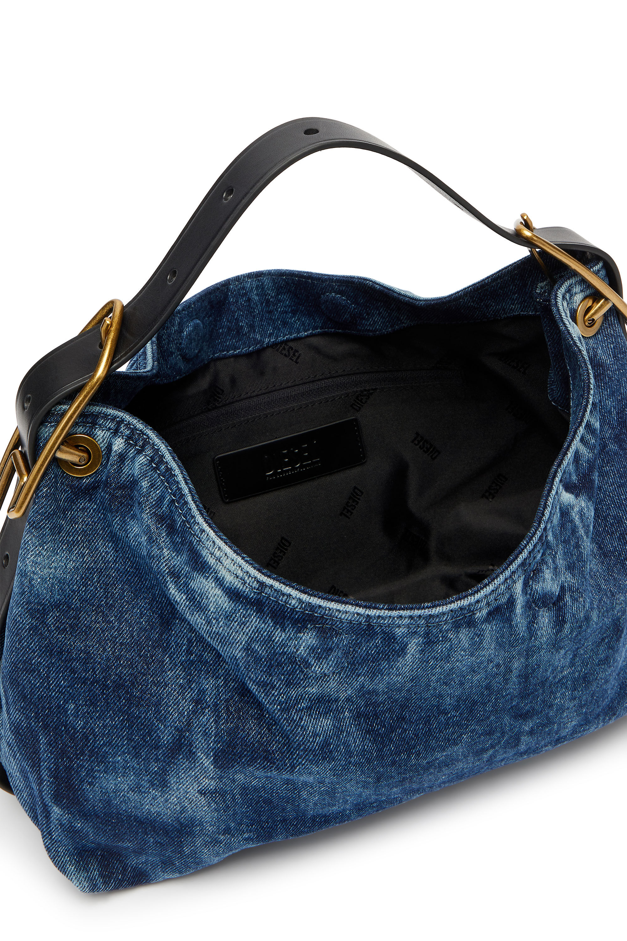 Women's D-Line-Denim shoulder bag | Blue | Diesel