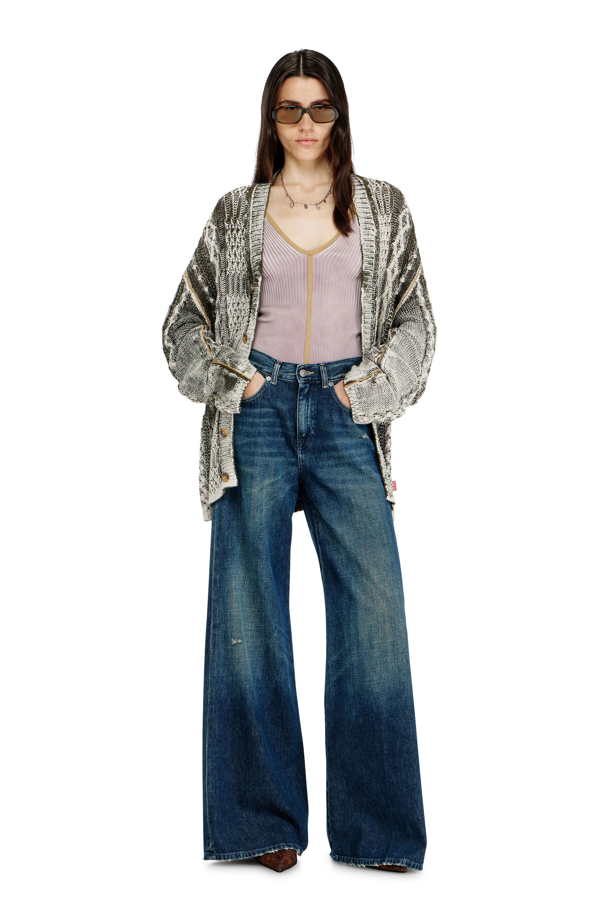 Women's Flare Jeans | Regular Waist 1978 D-Akemi | Dark Blue