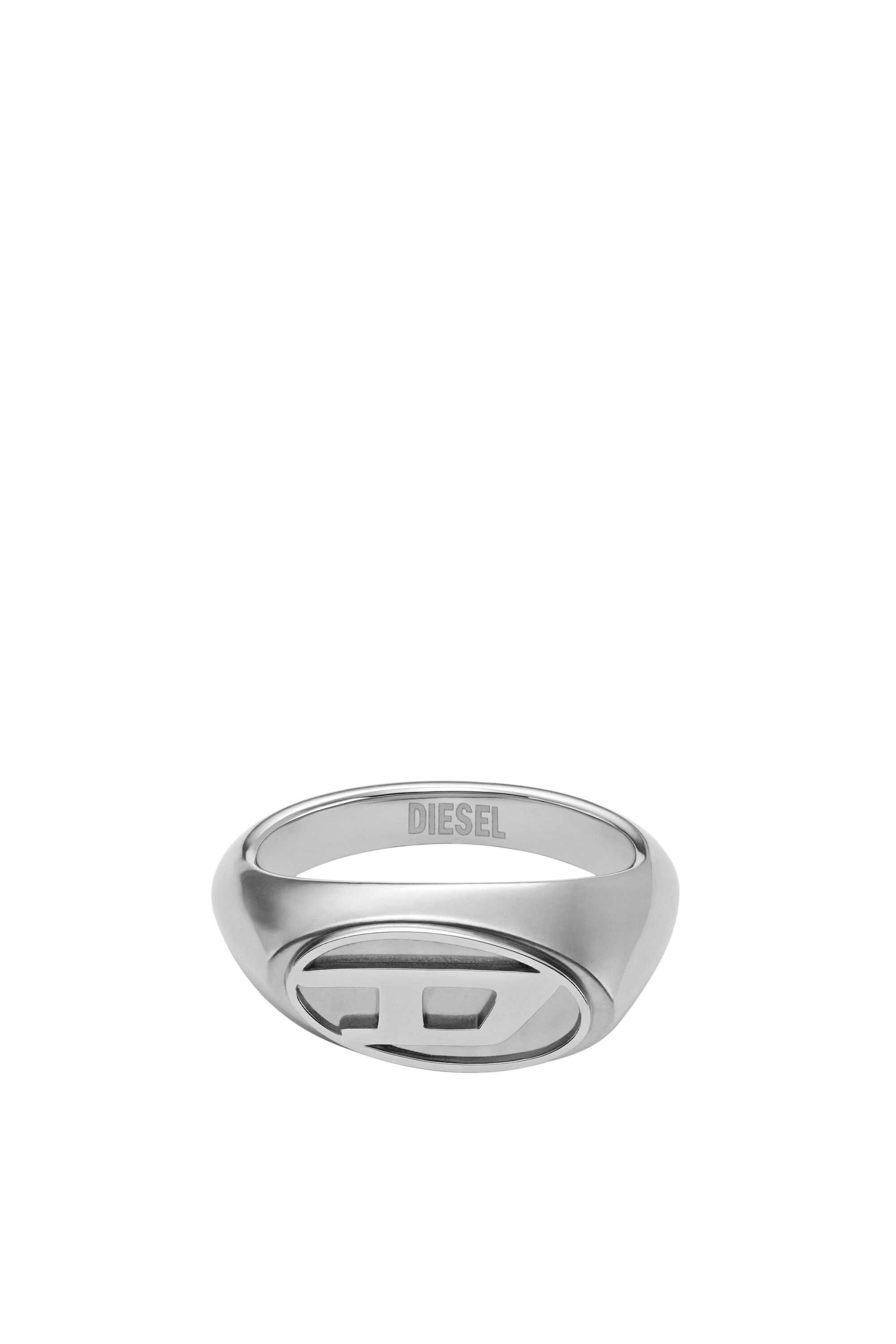 Women's Stainless steel signet ring | Silver | Diesel