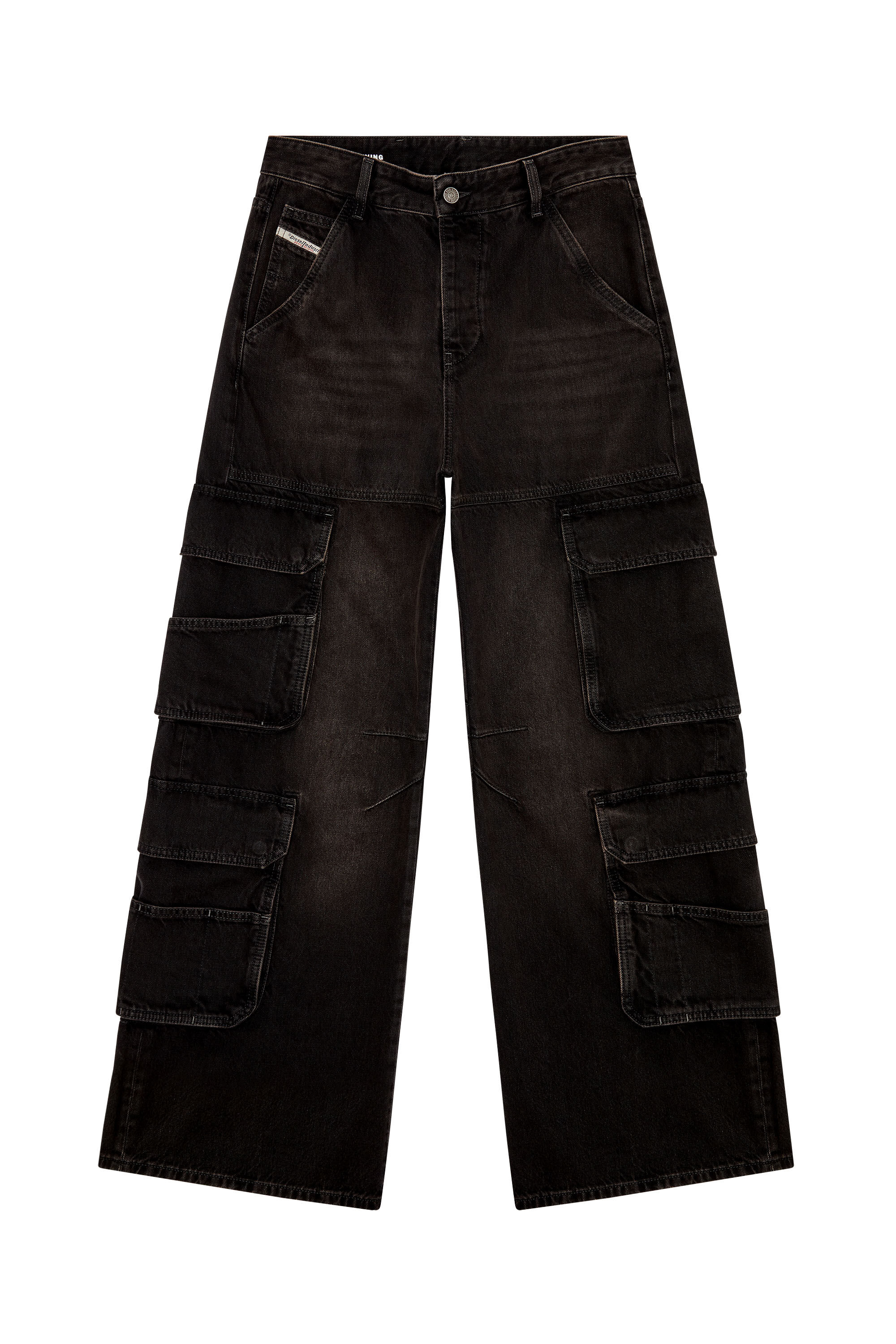 Diesel - Woman's Relaxed Jeans 1996 D-Sire 0KIAG, Black/Dark grey - 1