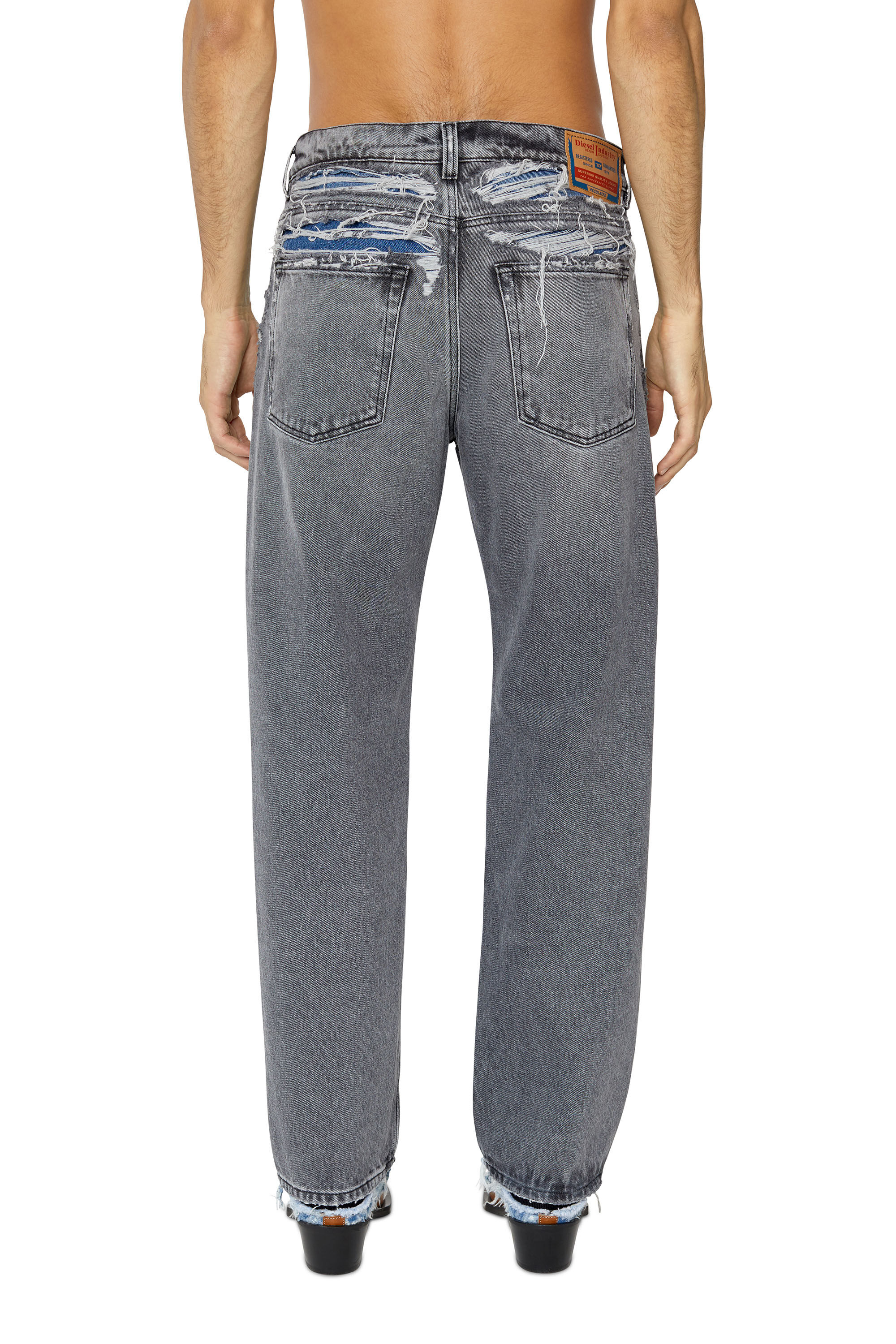 Diesel - 2010 D-Macs 007J4 Straight Jeans, Black/Dark grey - Image 4