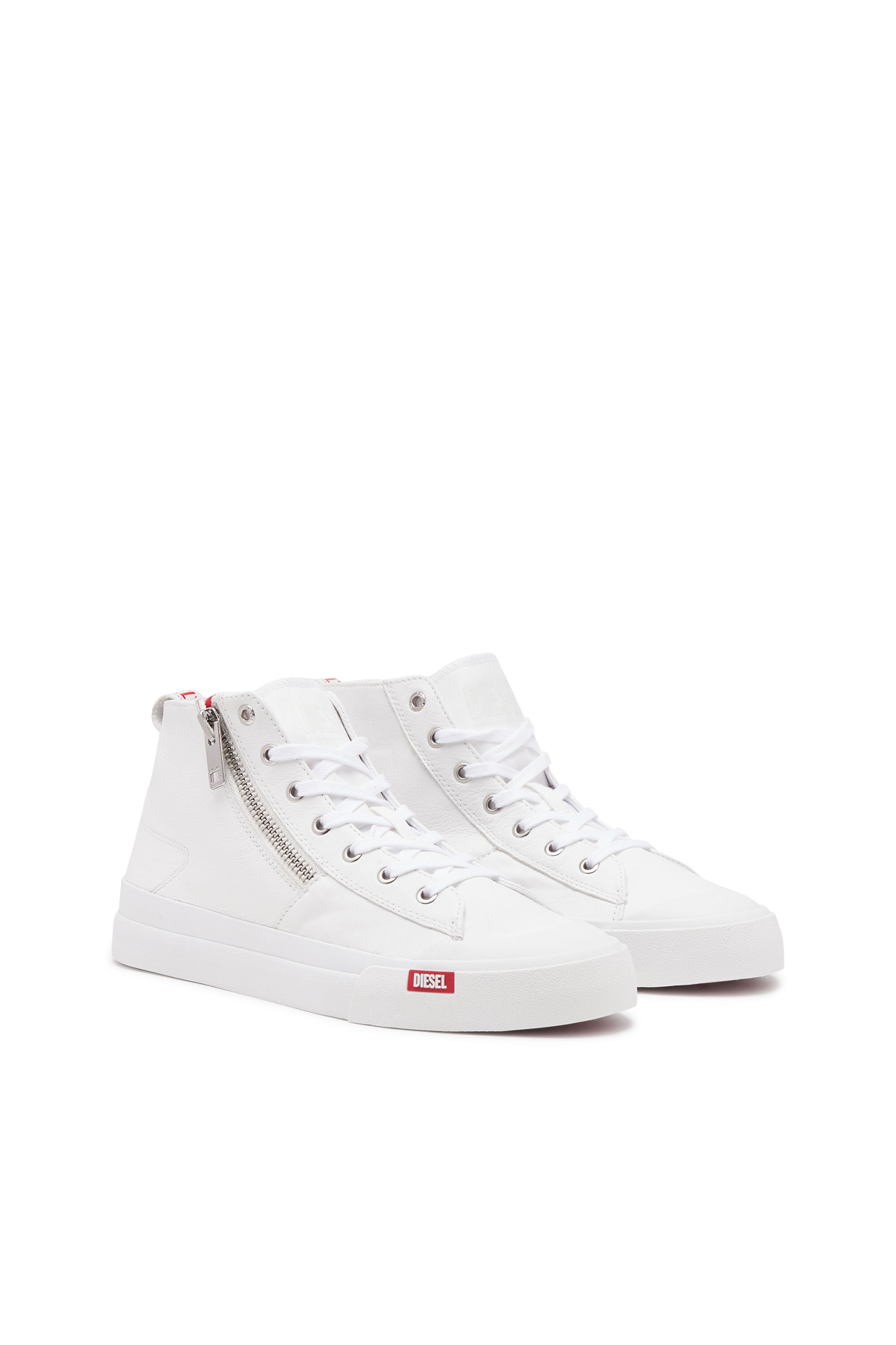 Men's S-Athos Zip-High-top sneakers in premium leather
