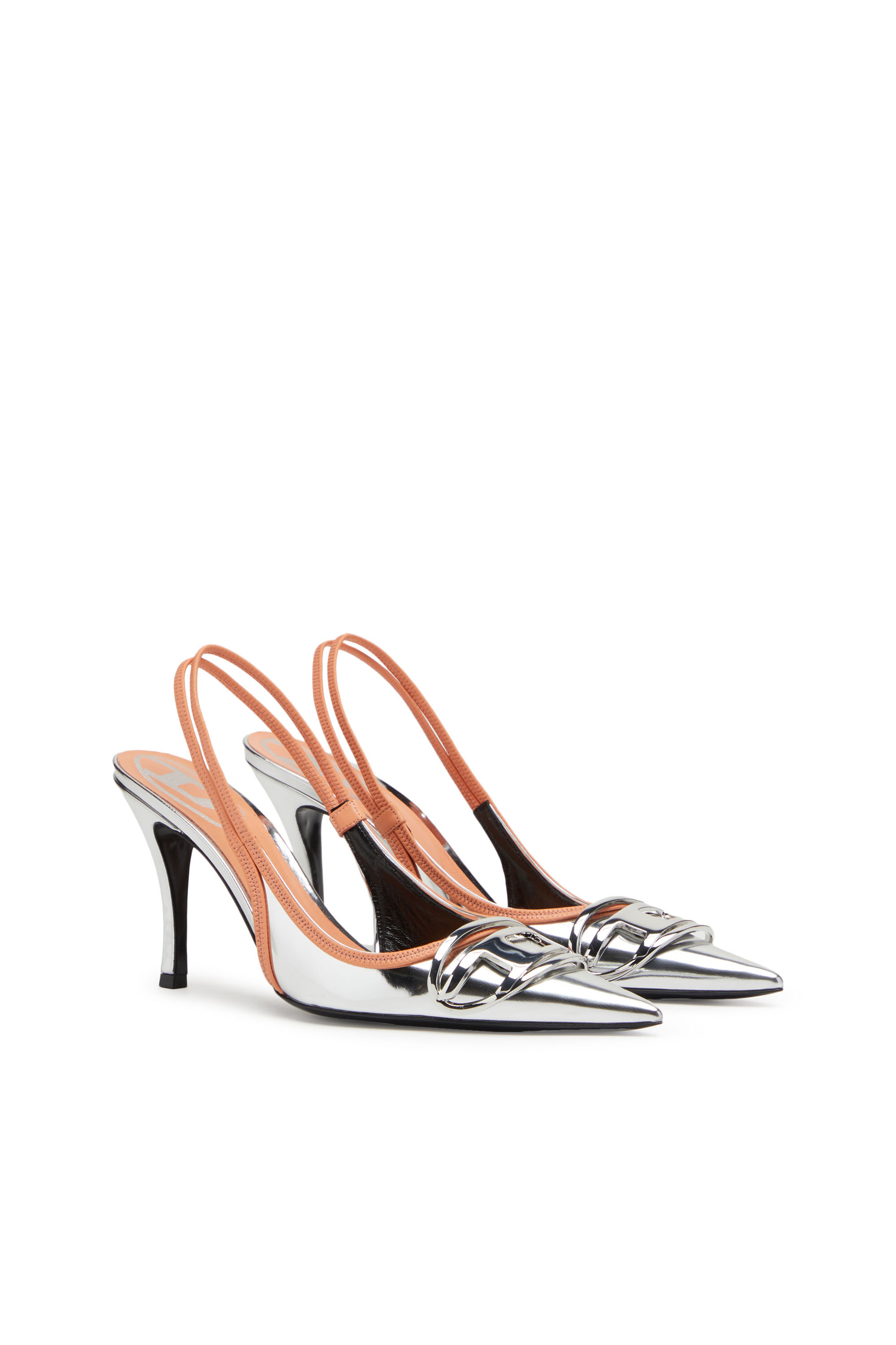 D-VENUS SB Woman: Slingback pumps in metallic leather | Diesel