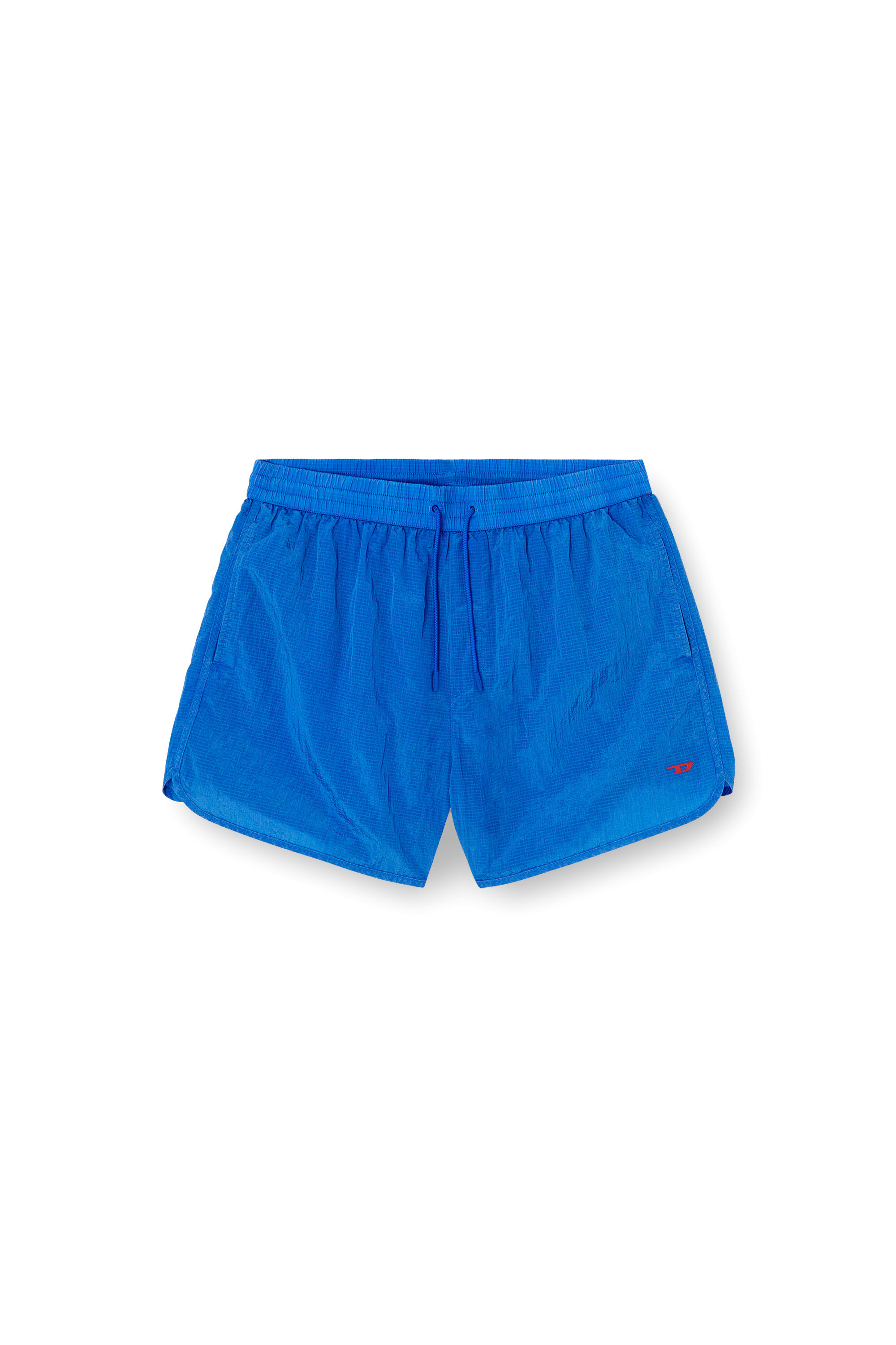 Diesel - JIMMIE-38-D-POP, Man's Mid-length swim shorts in treated ripstop in Blue - 4