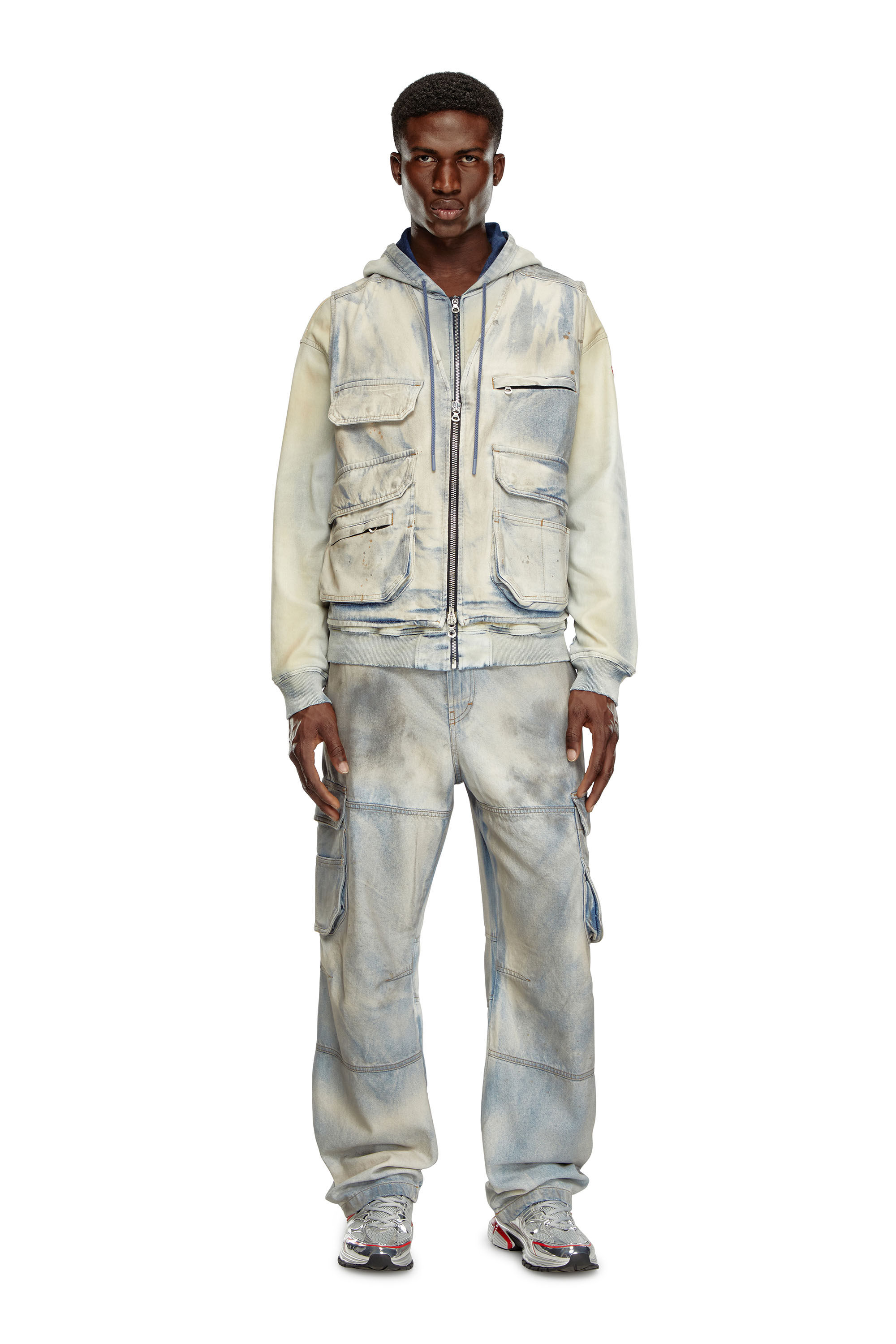 Men's Relaxed Jeans | Mid D-FishLight Blue | Diesel TR