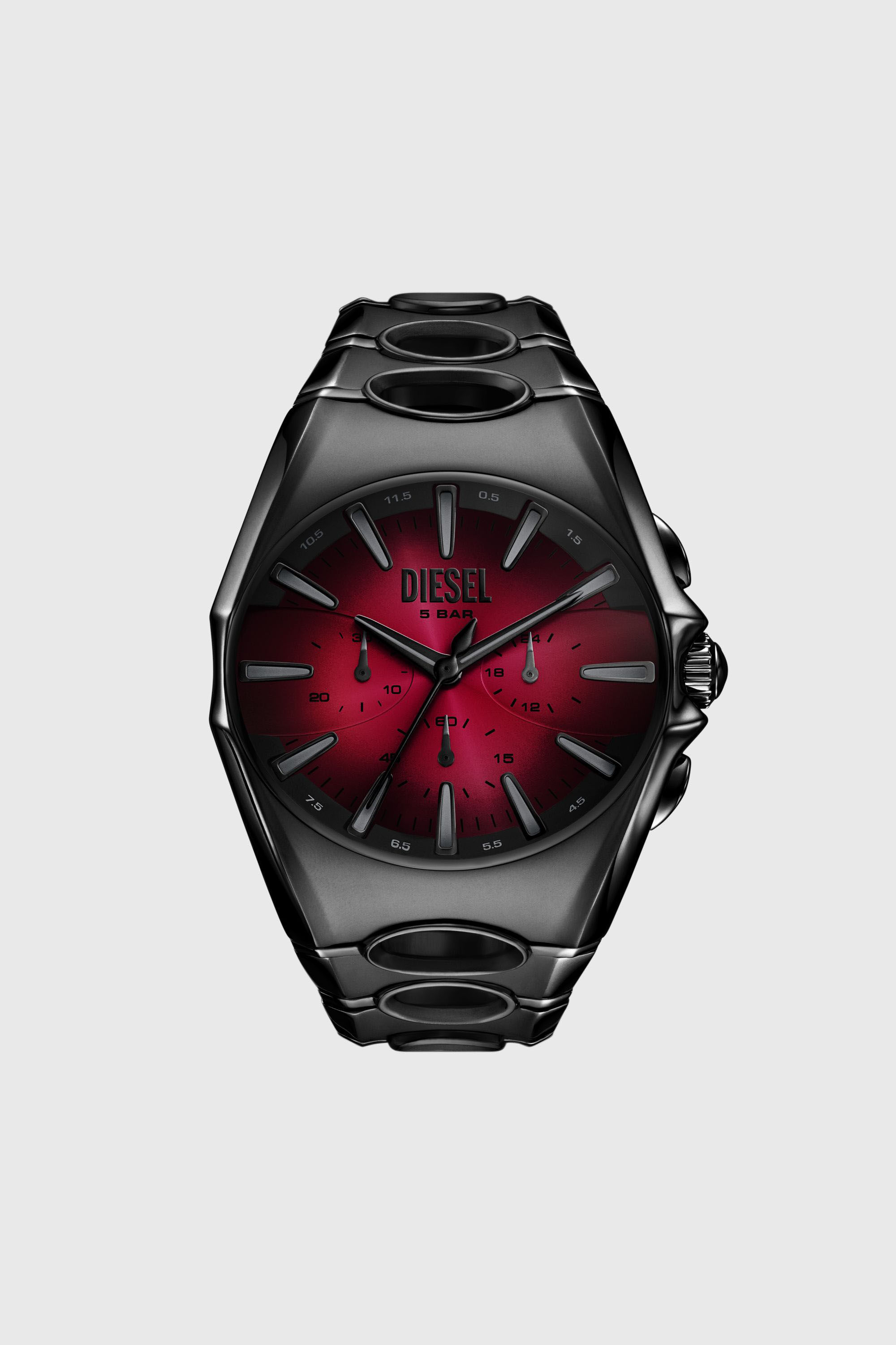 Men's D-Curve black stainless steel watch | Black | Diesel TR Men's D-Curve black stainless steel watch | Black | Diesel TR