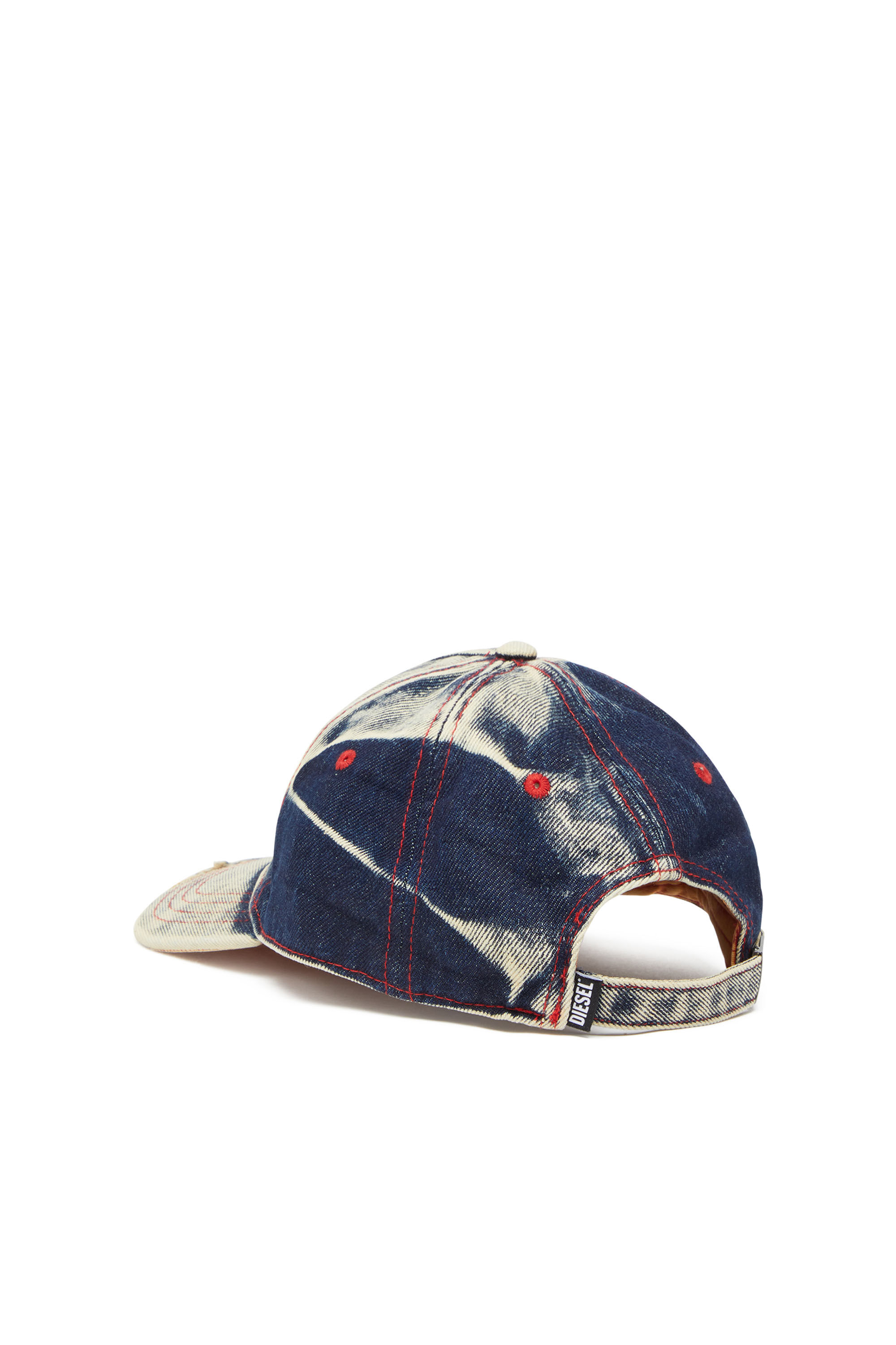 Diesel C-Seymon Treated Denim Baseball Cap Blue White | eBay