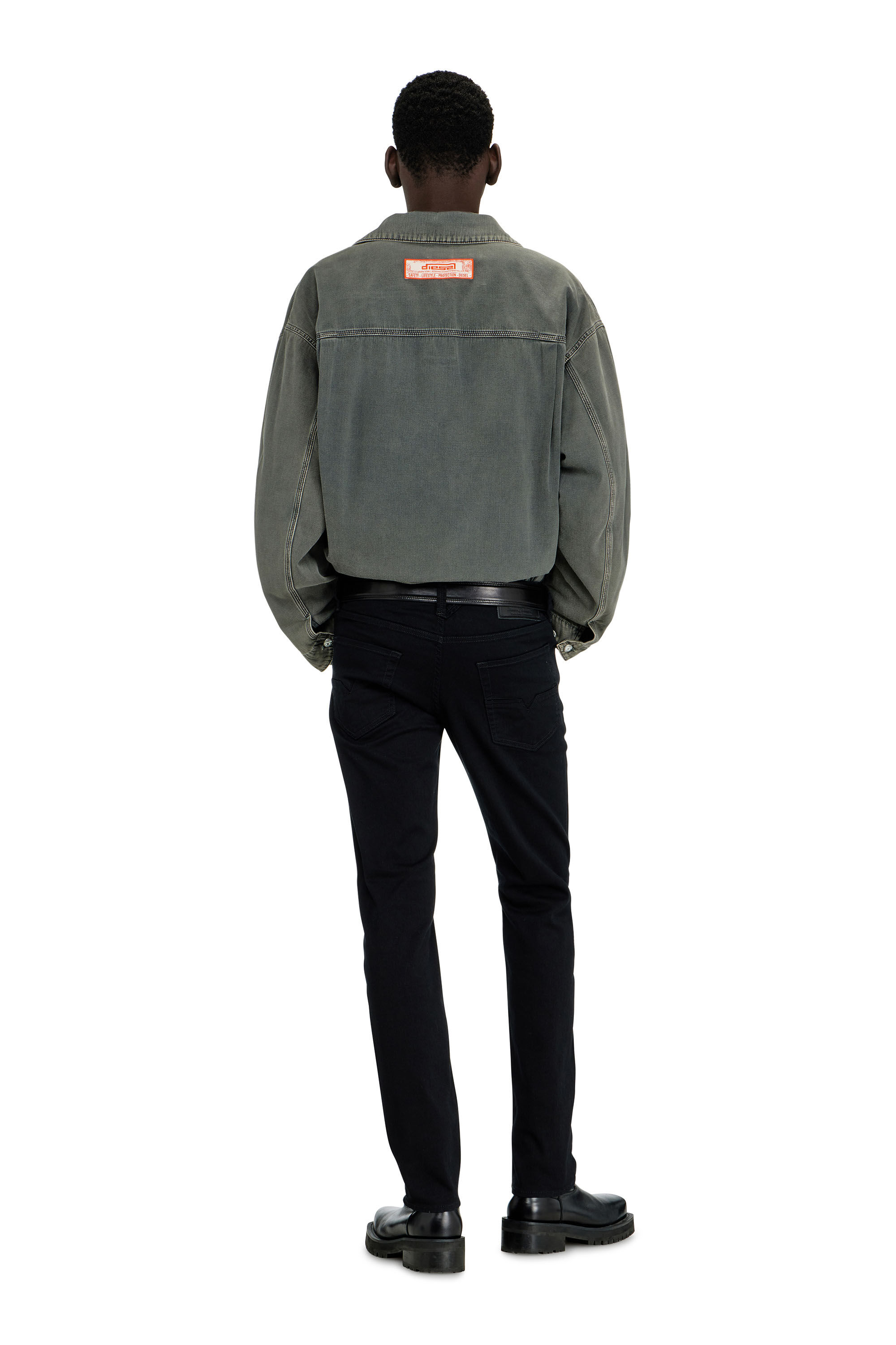 Larkee-Beex 0688H Men: Tapered Black/Dark grey Jeans | Diesel