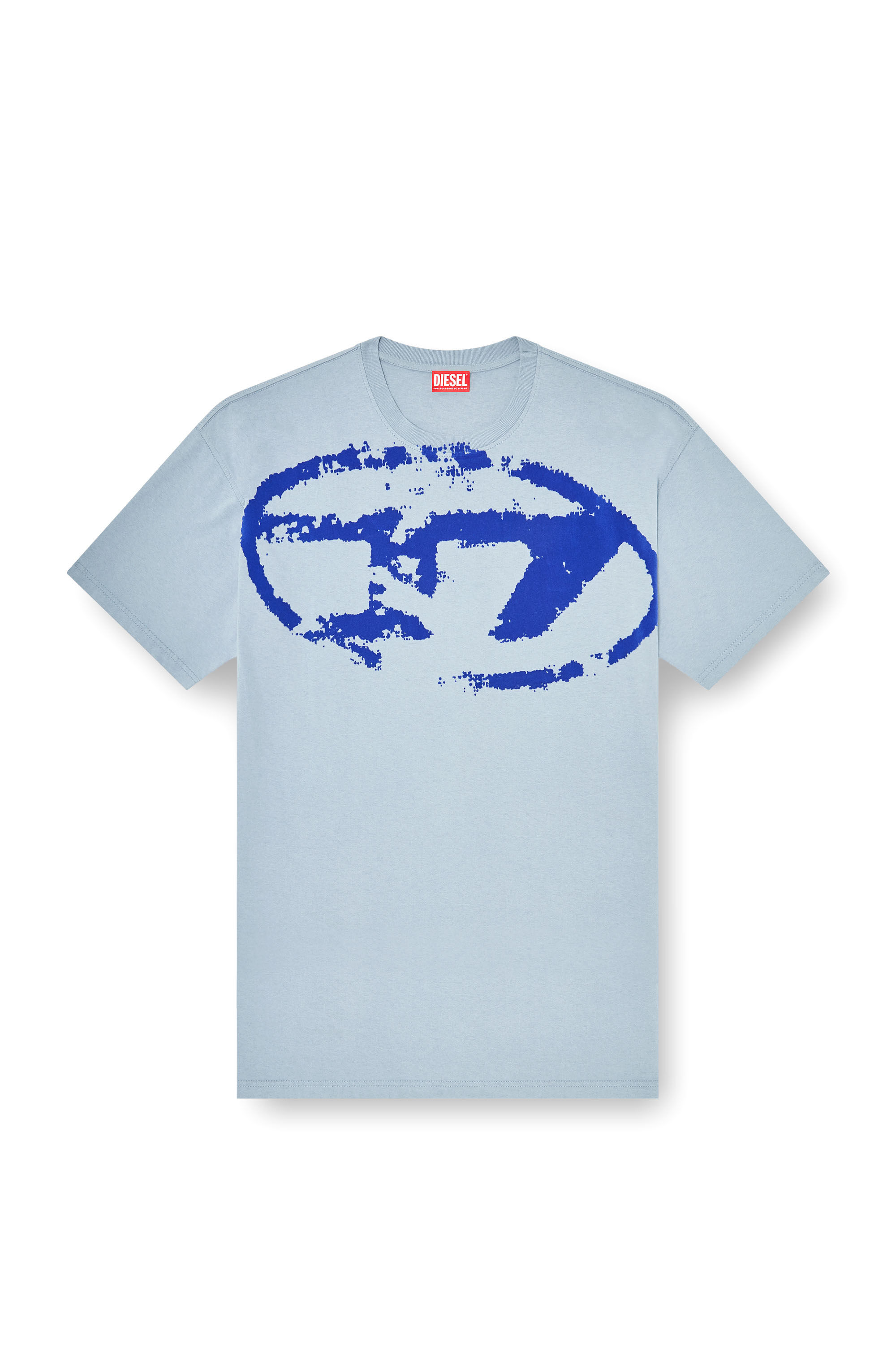Diesel - T-BOXT-N14, Man's T-shirt with distressed flocked logo in null - 2