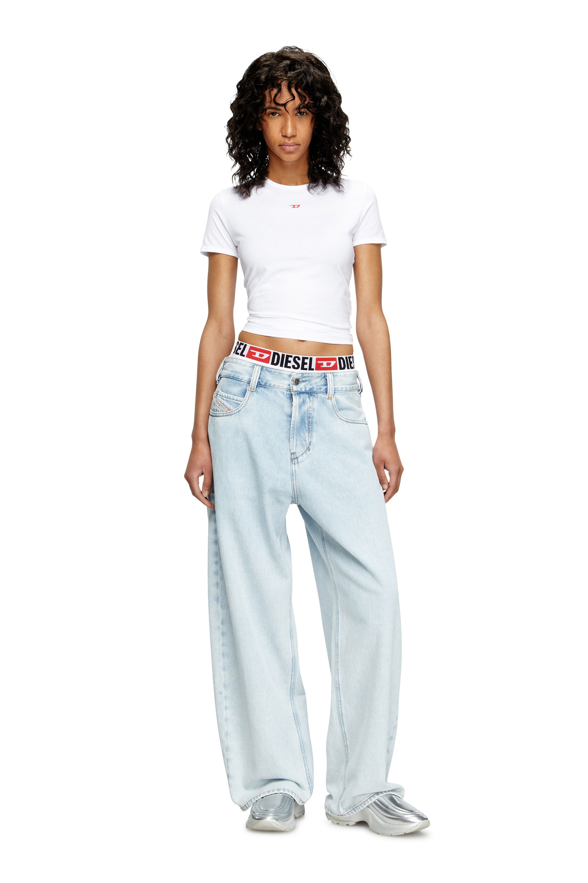 Women's Relaxed Jeans | Light Blue | Diesel 1997 D-Enim Women's Relaxed Jeans | Light Blue | Diesel 1997 D-Enim