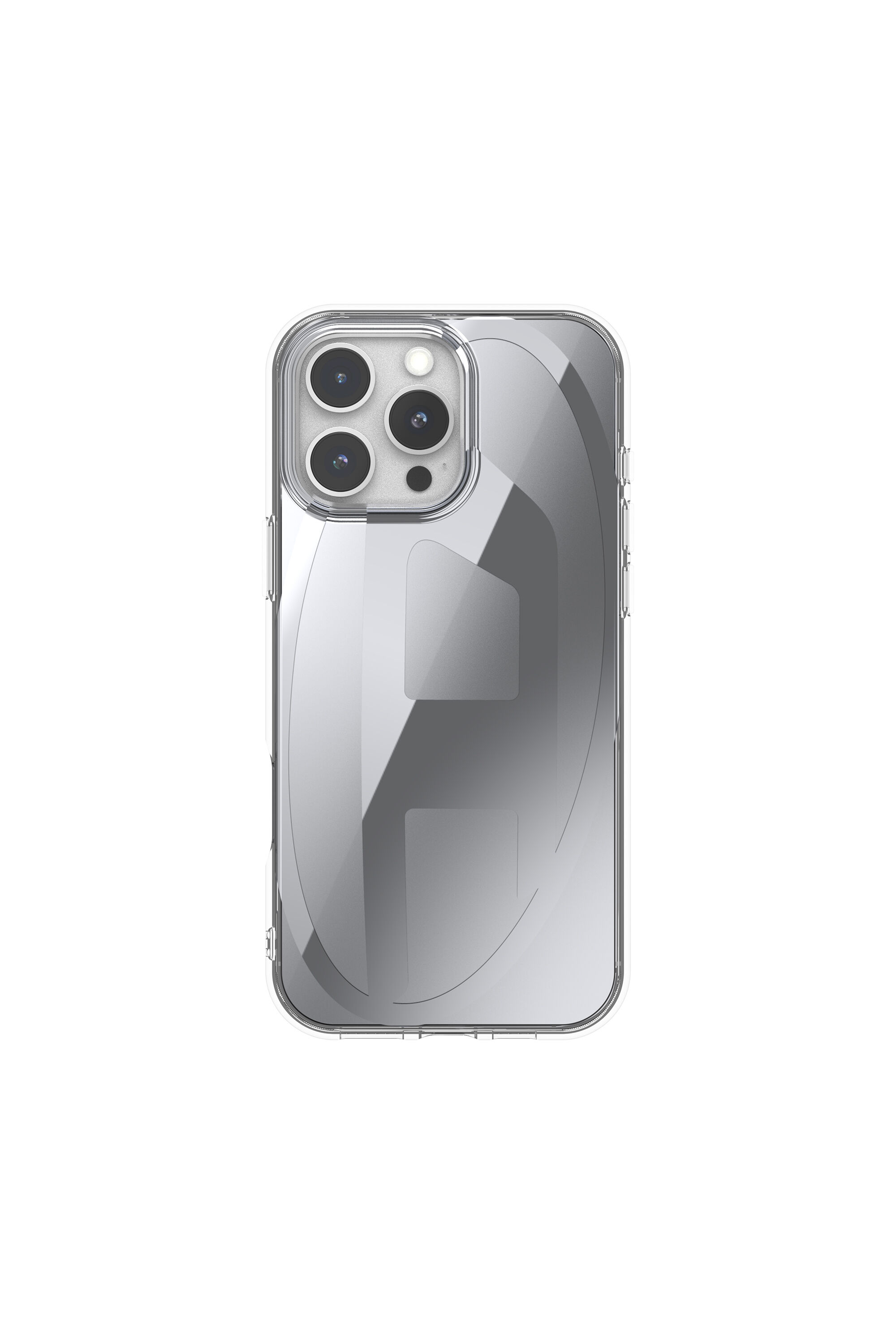 Women's Oval D Mirror Case for iP 16 Pro Max | Grey | Diesel