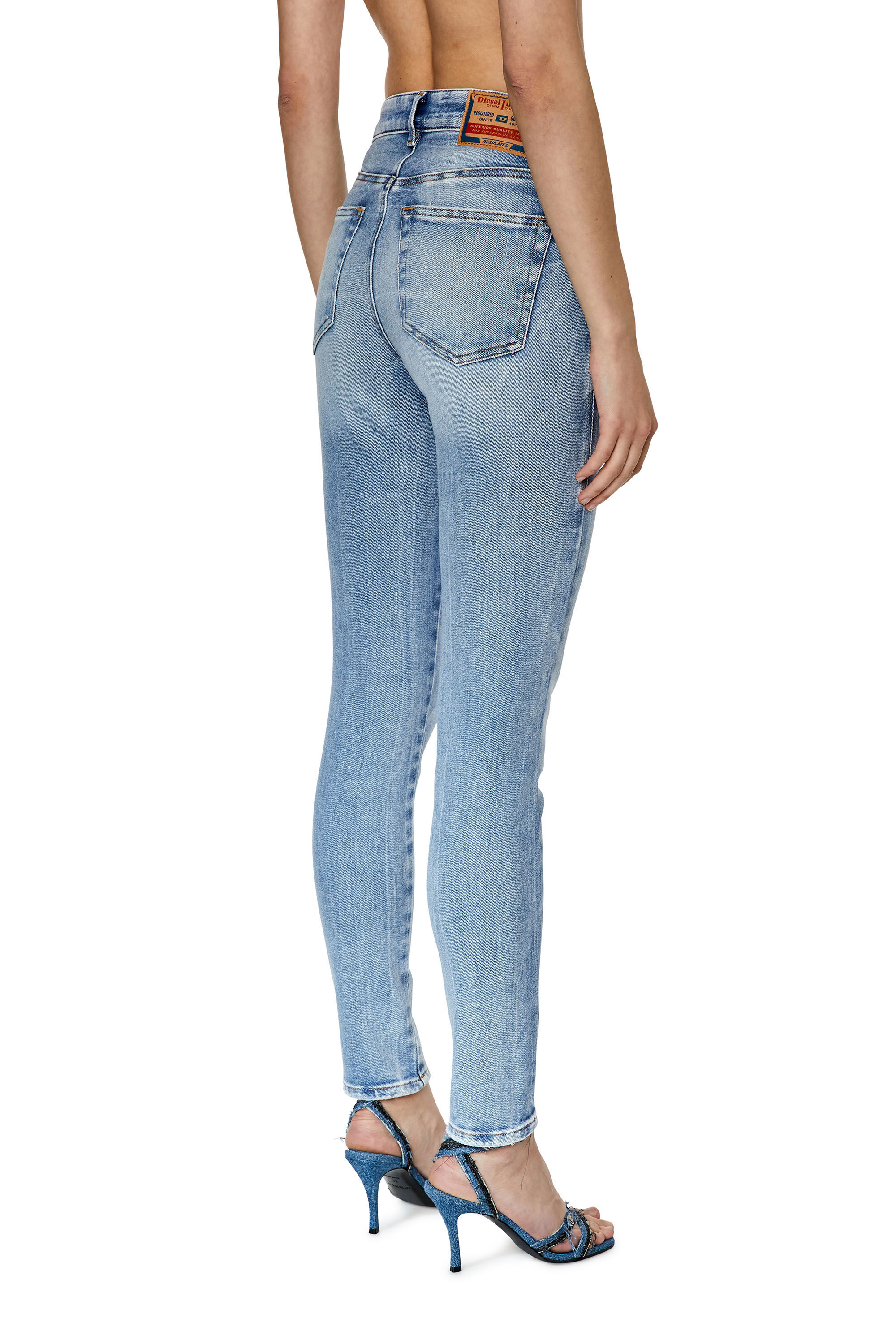 2017 SLANDY Woman: Super skinny dark blue stretch Jeans