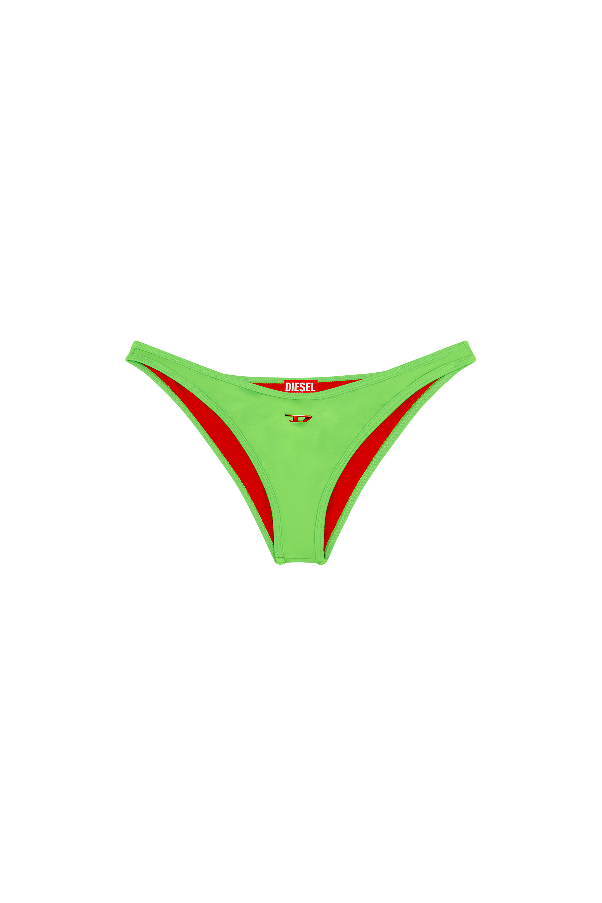 Women's Neon bikini bottoms with D logo | Green | Diesel