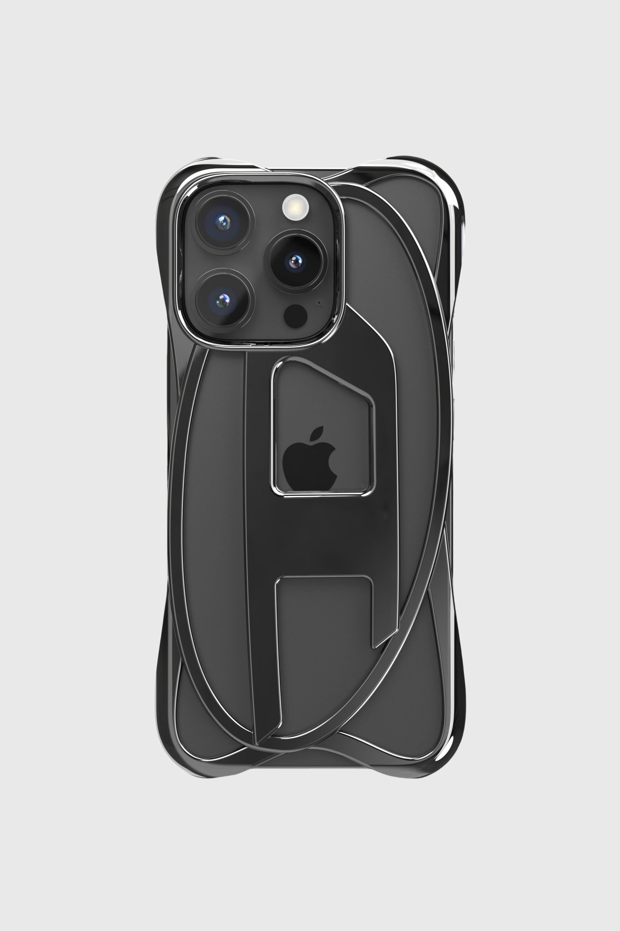Women's Caged D Case iPhone 16 Pro | Black | Diesel {{Country}}