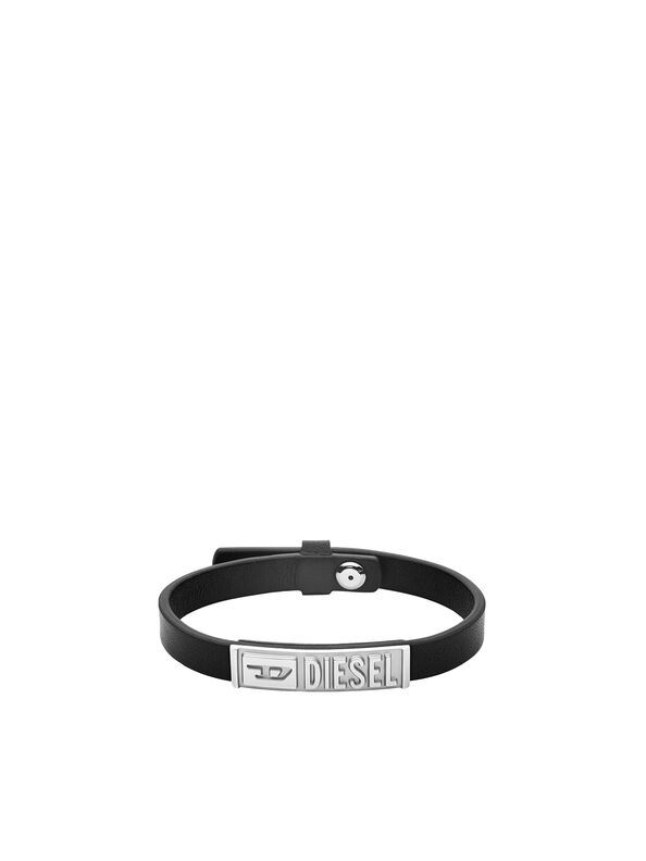 Men S Bracelets Leather Silver Nylon Tape Diesel