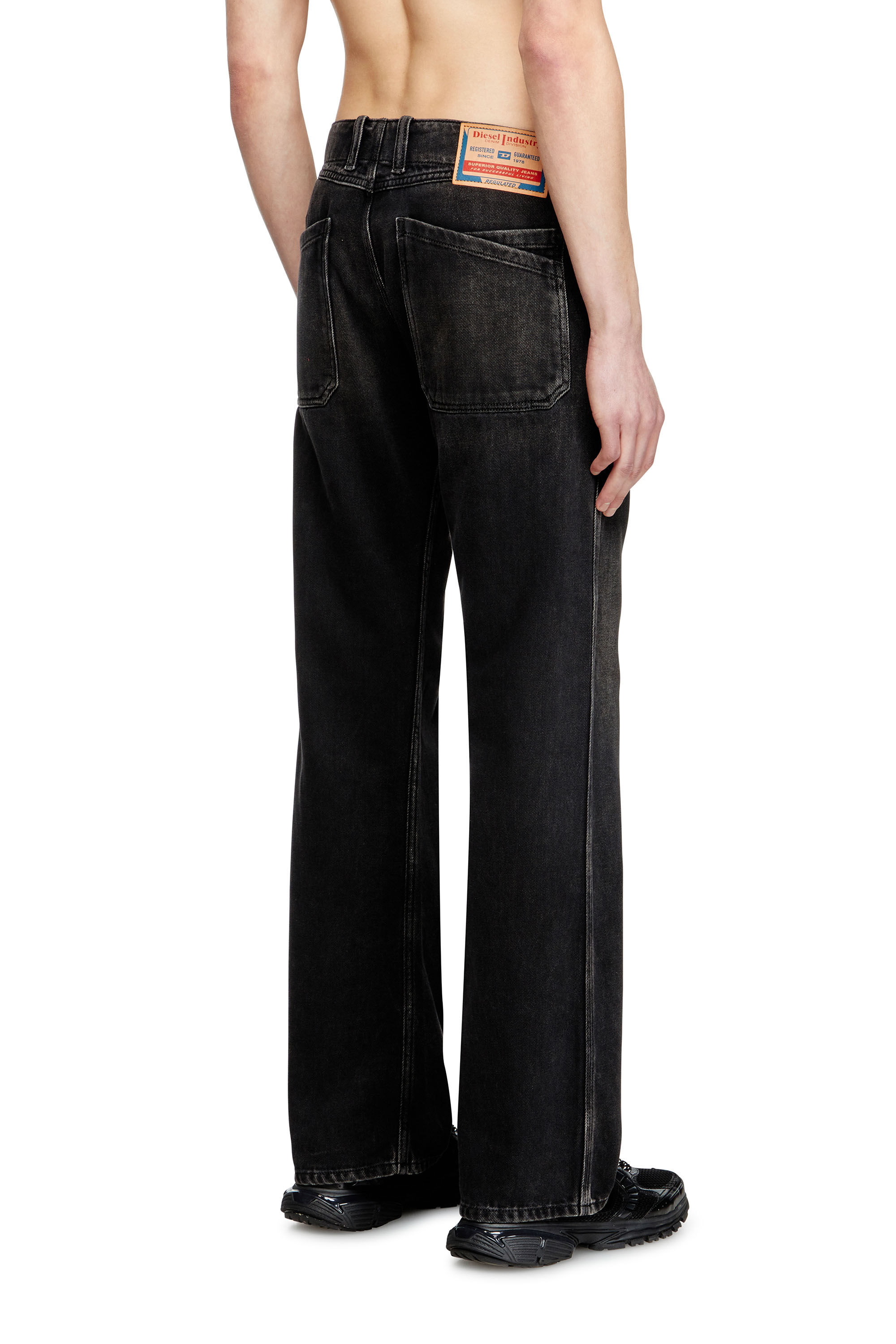 Men's Bootcut Jeans | Black/Dark grey | Diesel D-Moorix