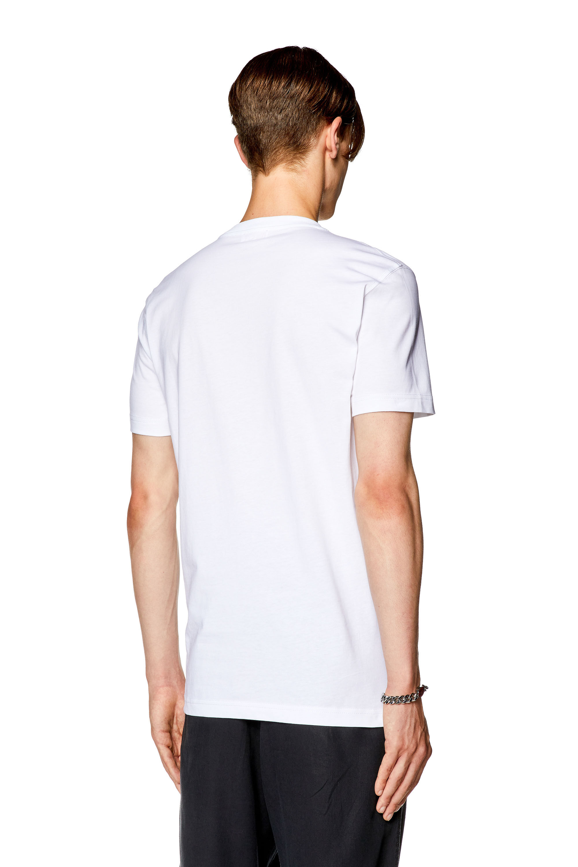Men's T-shirt with DSL 78 Denim print | White | Diesel