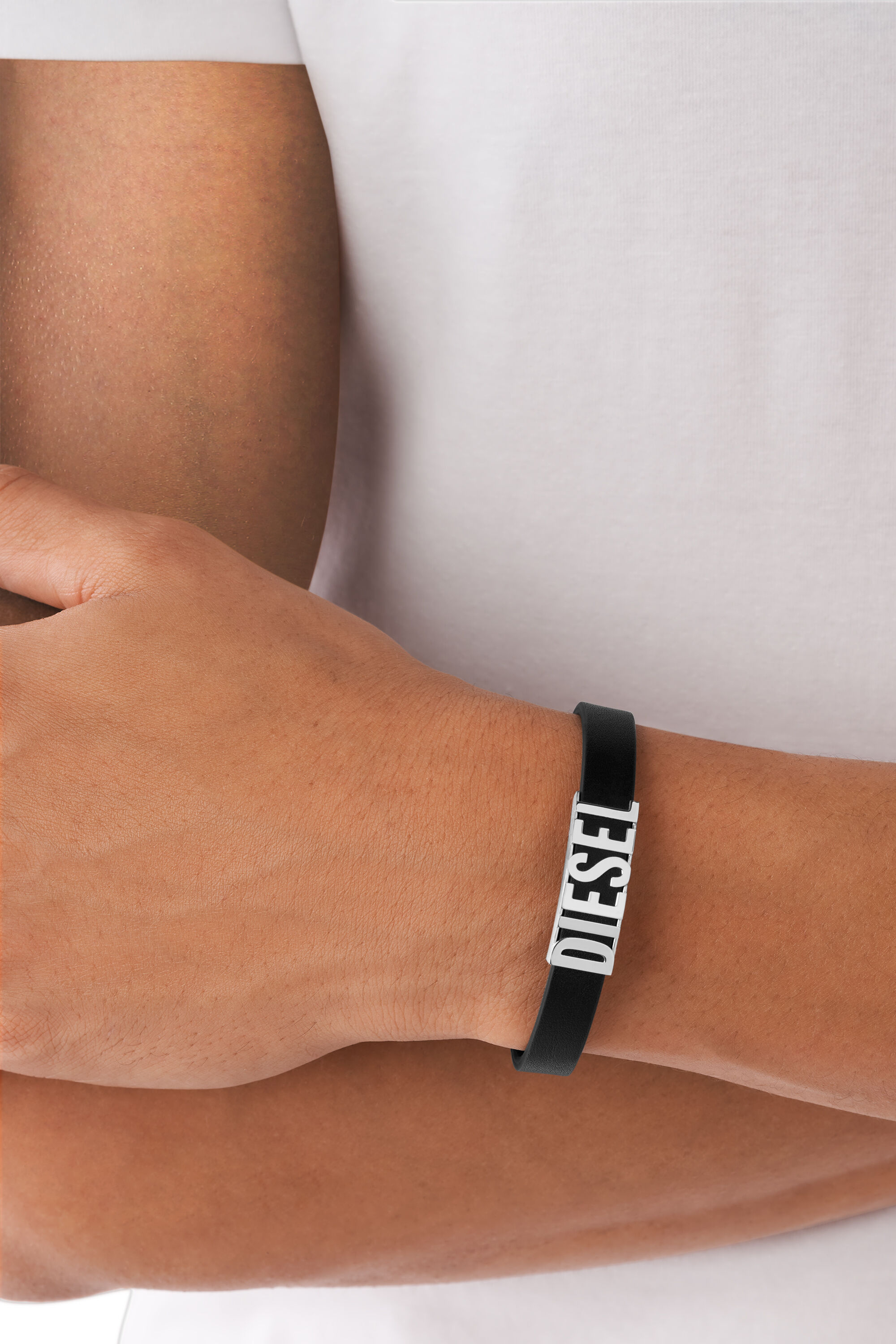 Diesel online leather bracelet