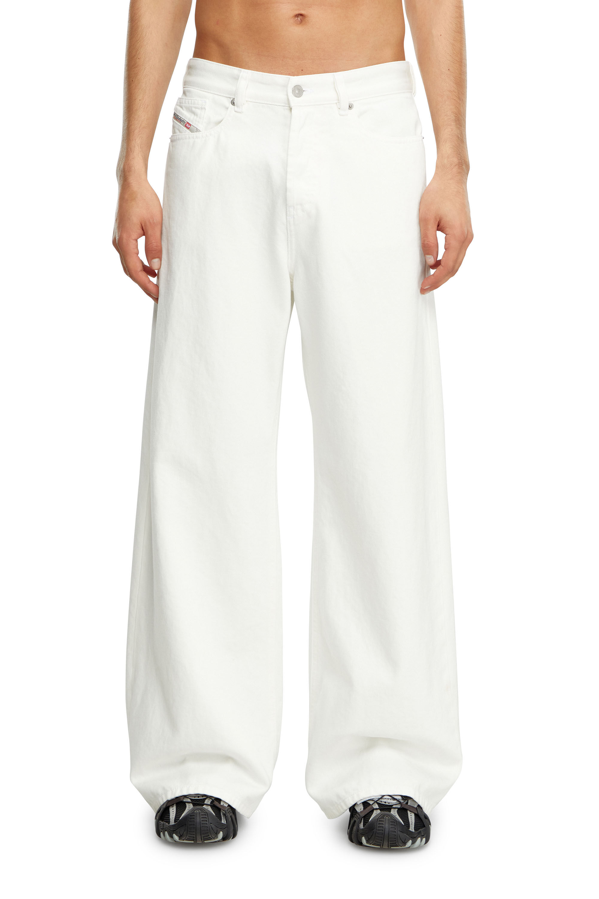 Women's Puddle Relaxed Jeans | White | Diesel 1996 D-Sire