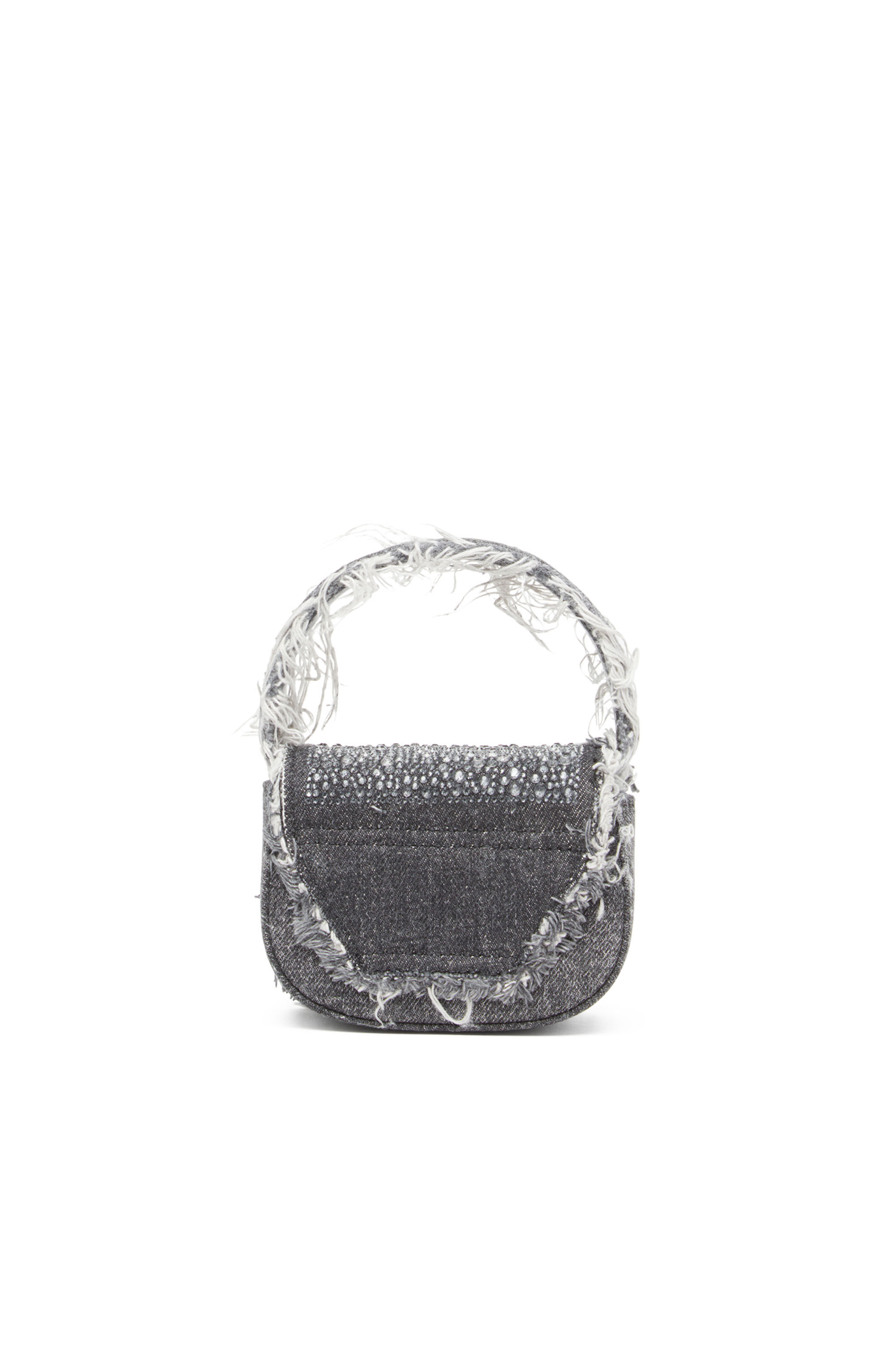 Women's 1DR XS-Iconic mini bag in denim and crystals | Black | Diesel