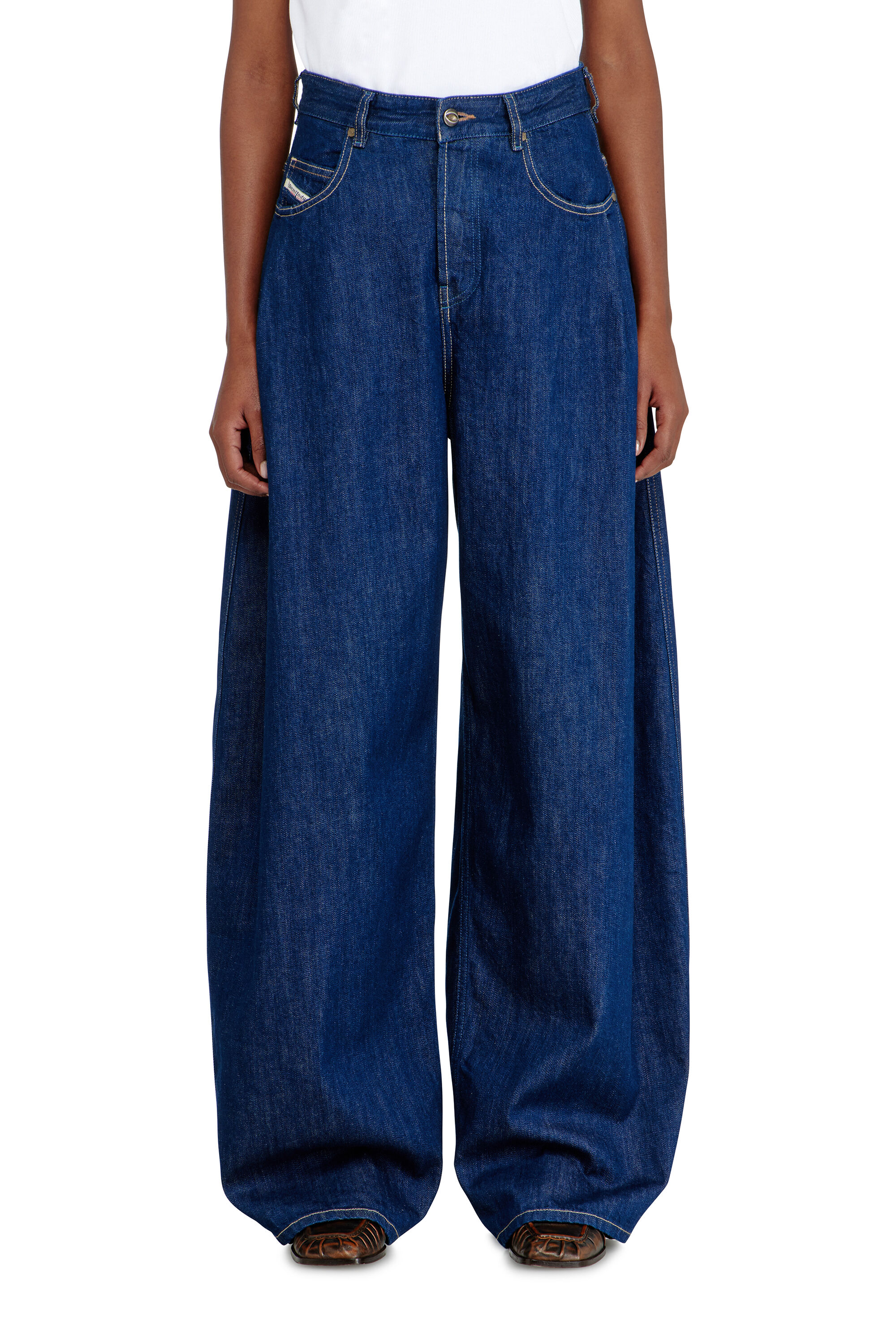 Women's Relaxed Jeans | Dark Blue | Diesel 1987 D-Khelz