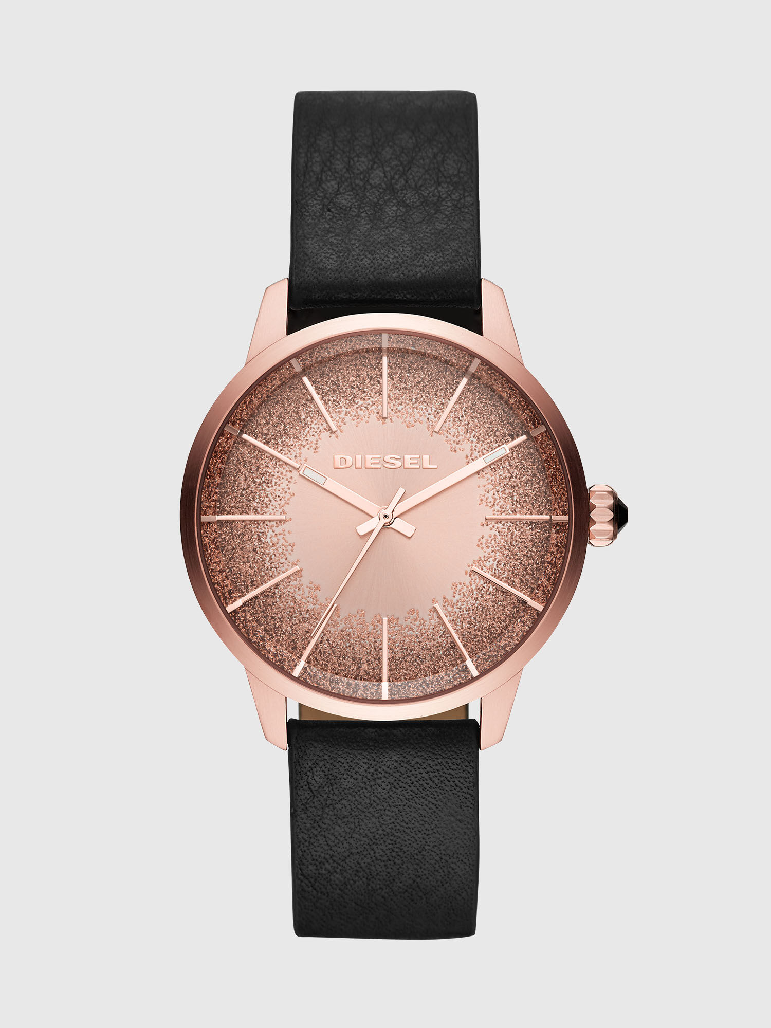 diesel black strap watch