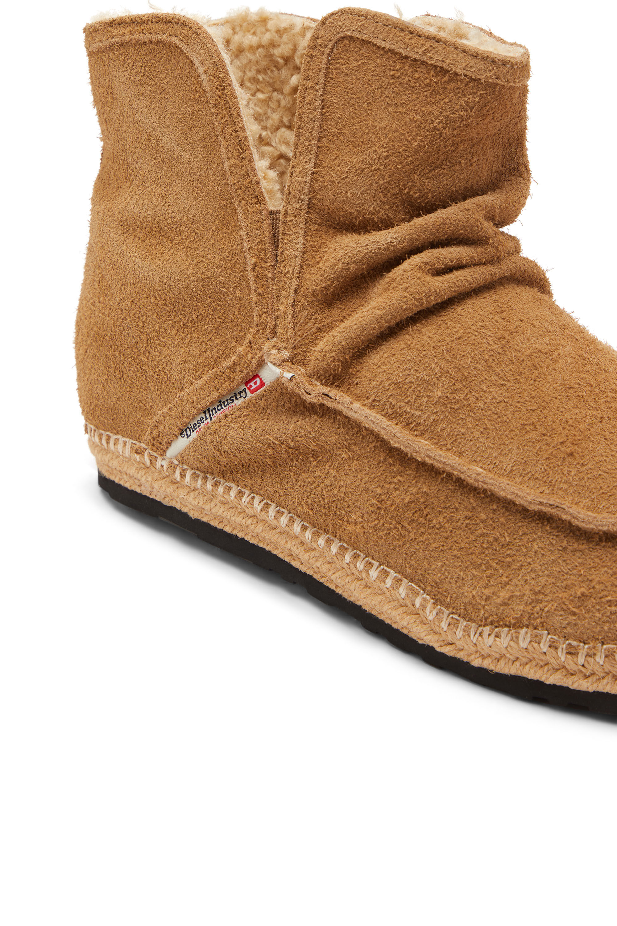 Diesel - D-LUKAS AKB, Man's D-Lukas - Leather ankle boots with internal lining in Light Brown - 6