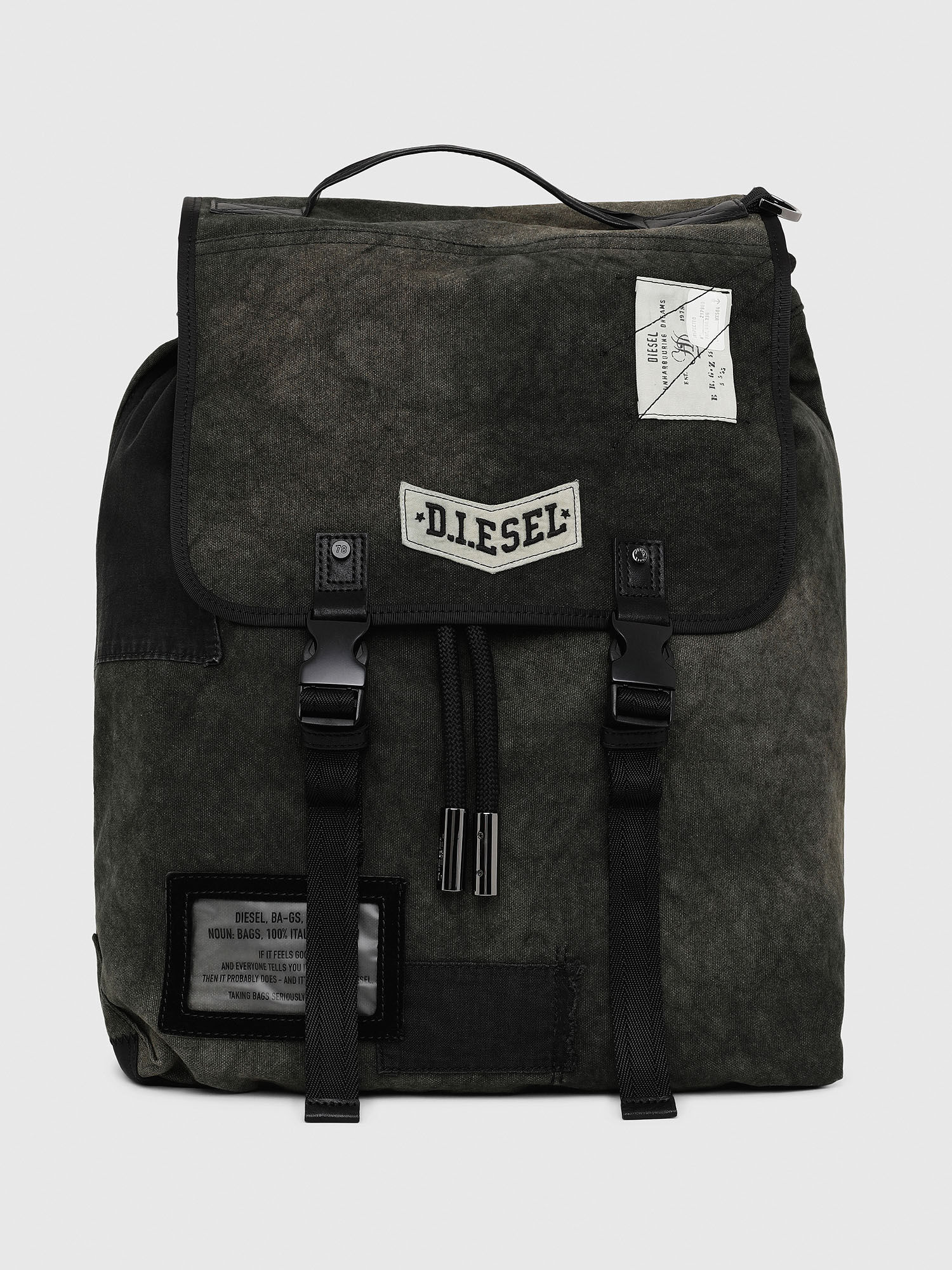 Diesel canvas backpack