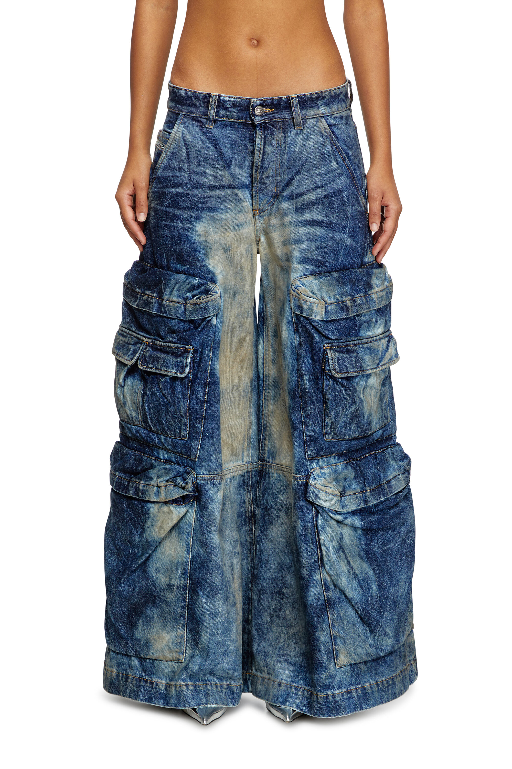 Women's Relaxed Jeans | Dark Blue | Diesel D-Giappo