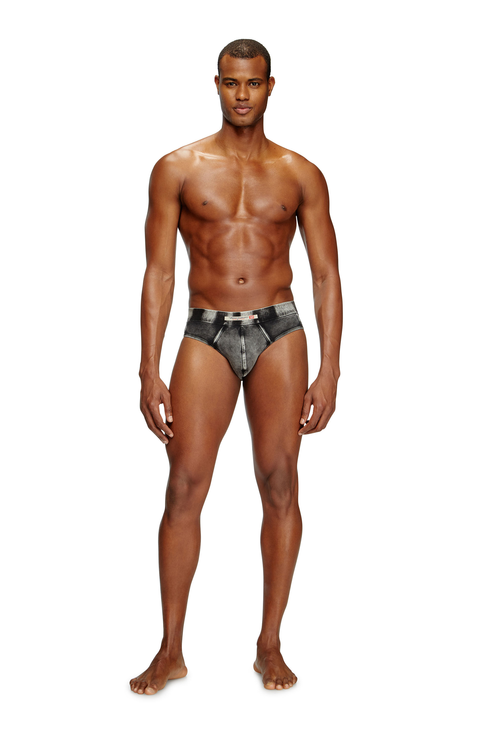 Men's Denim-effect briefs | Black | Diesel