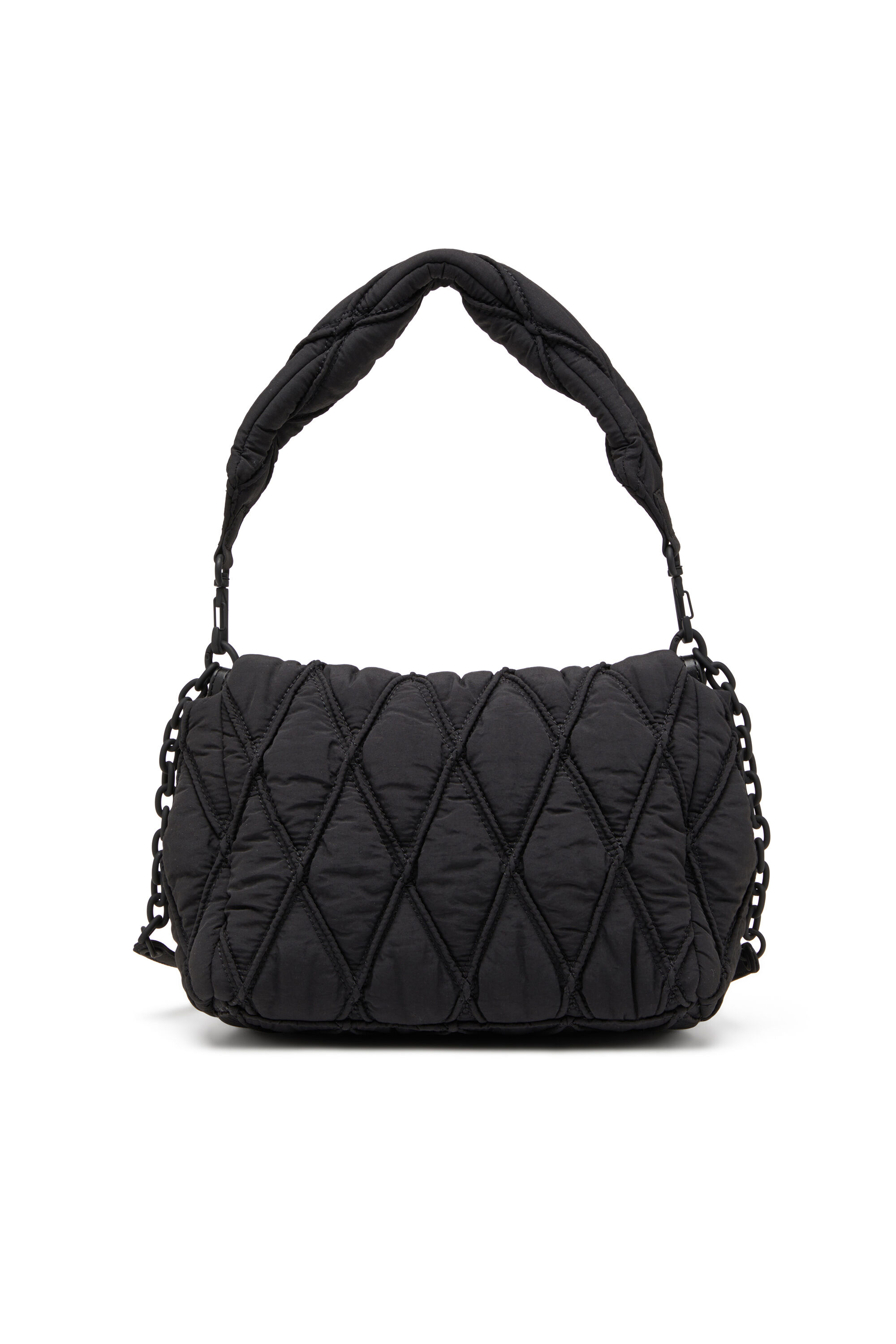 【本日特価】 nylon quilted in bag M-Shoulder Charm-D Women's | Diesel | Black バッグ
