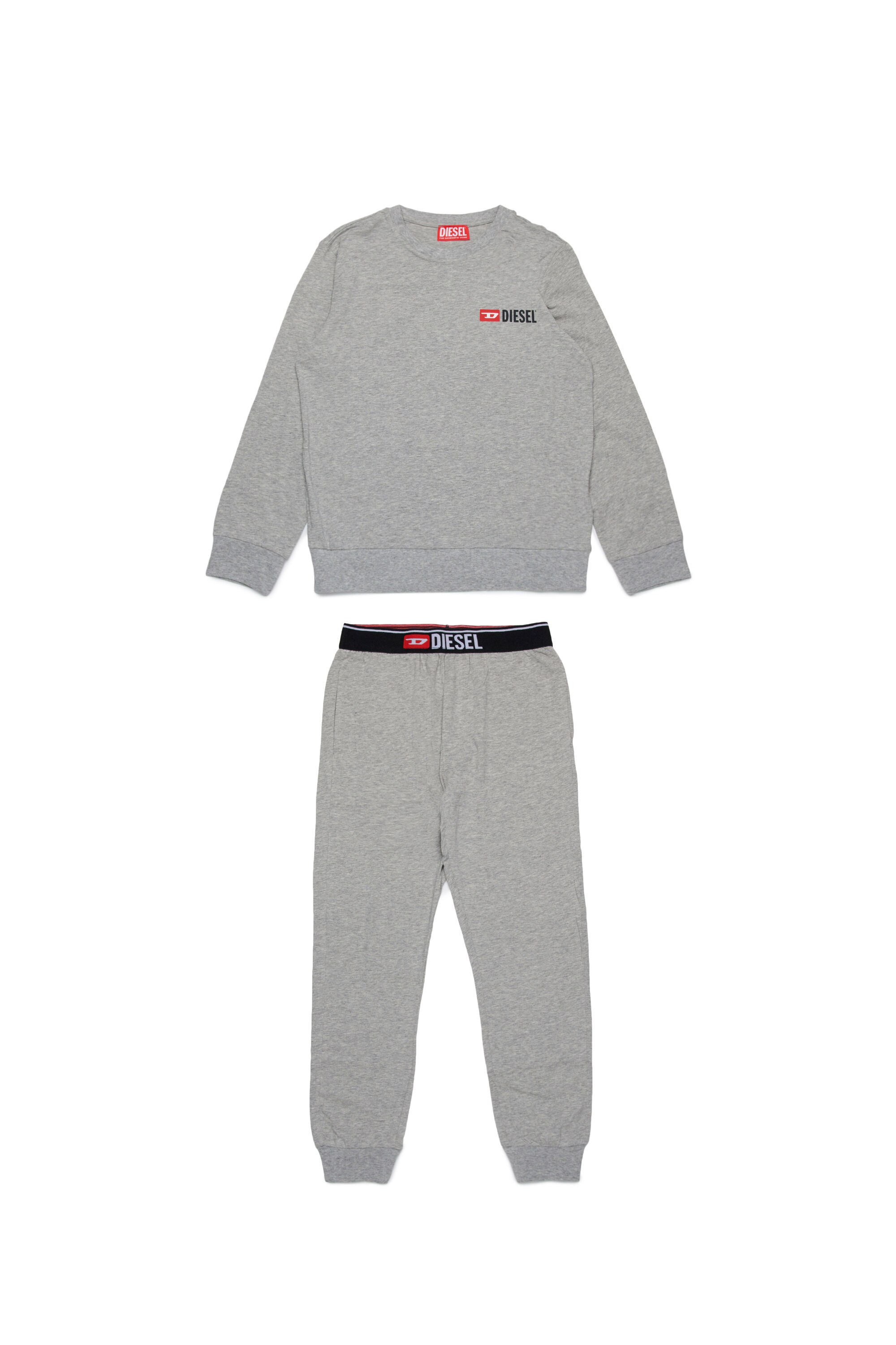 Pyjama set with logo Grey 4 16 YEARS Boys Diesel