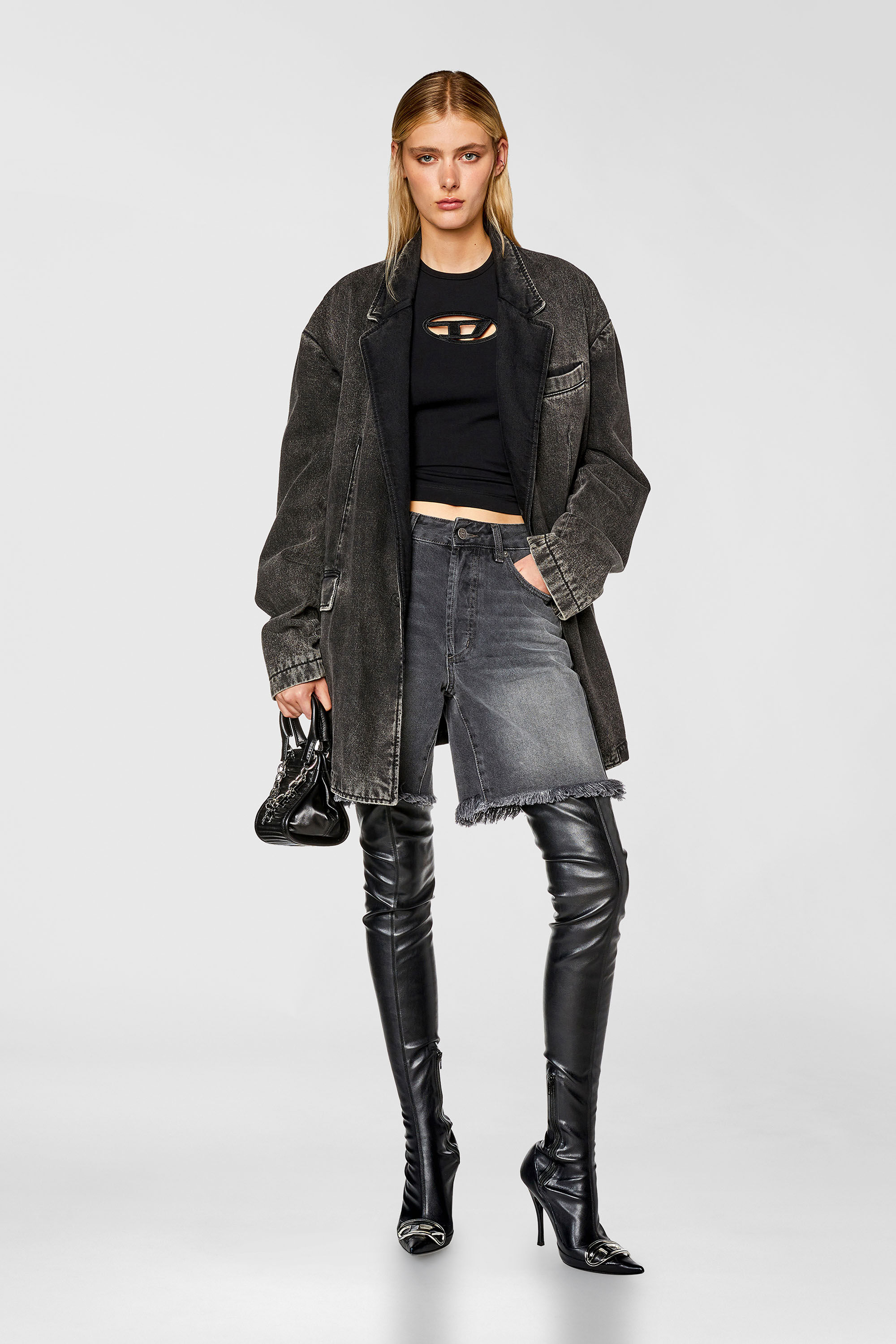 T-ANGIE Woman: Cotton T-shirt with cut-out D logo | Diesel {{Country}}