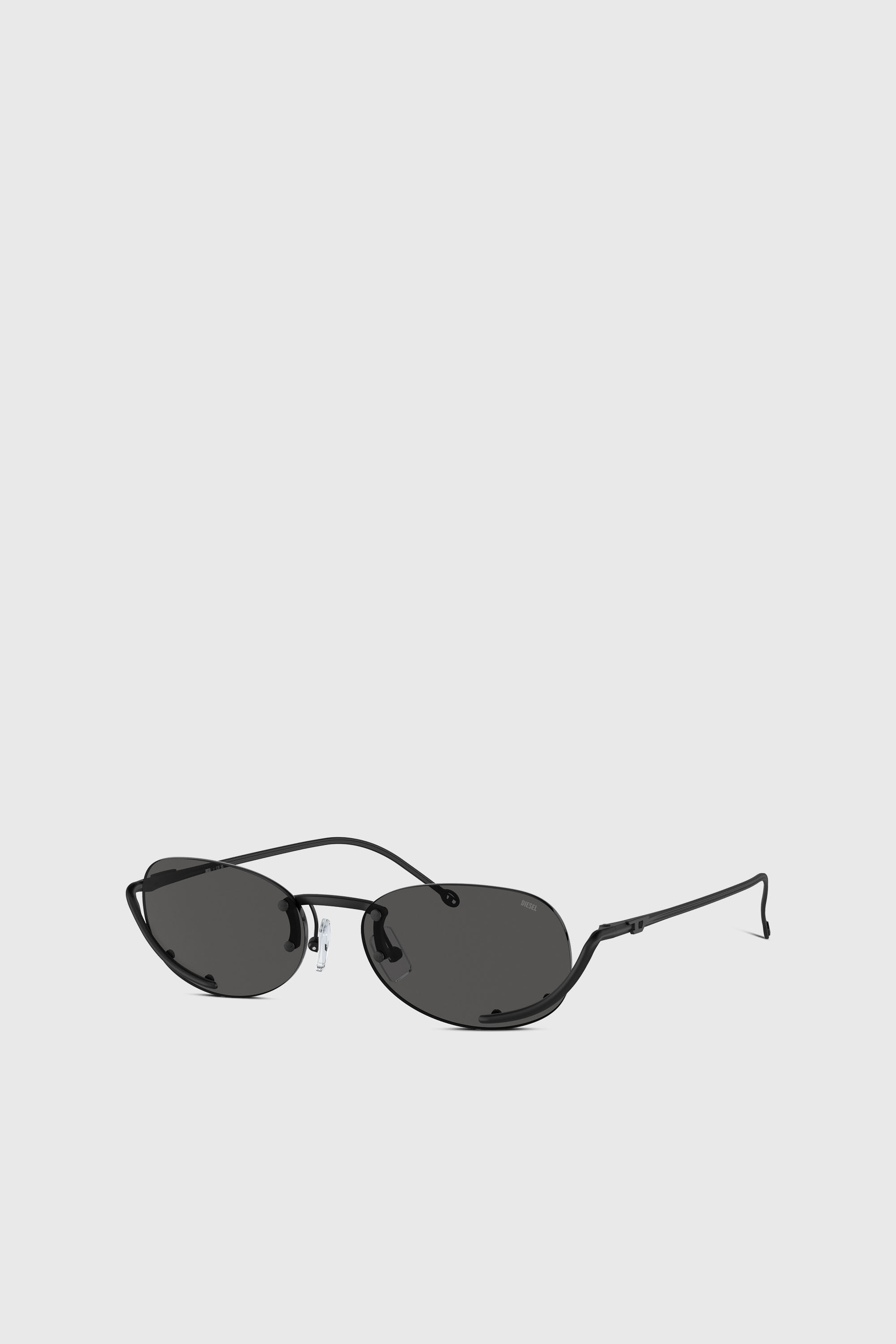 Women's Oval sunglasses | Black | Diesel {{Country}}