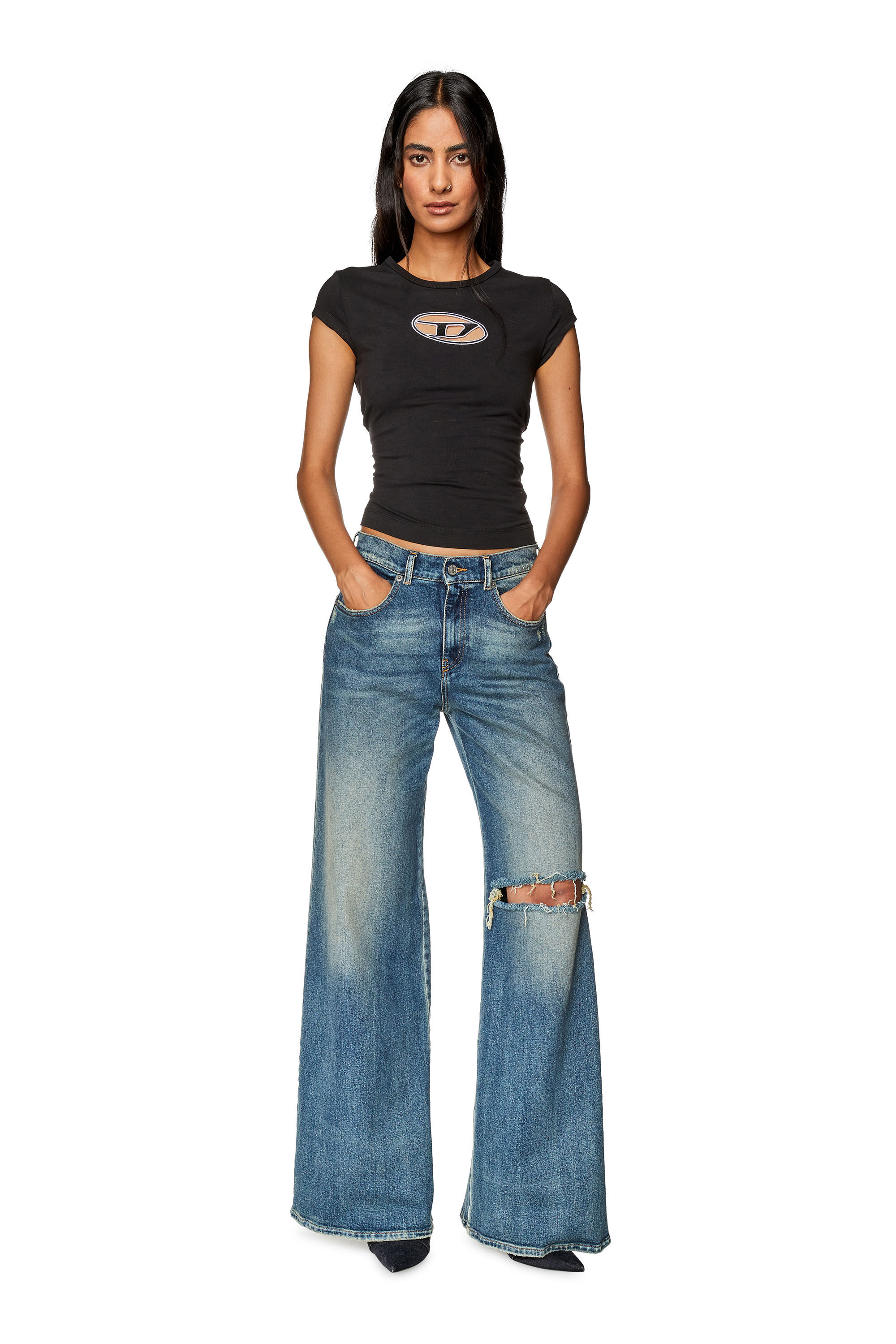 Women's Bootcut and Flare Jeans | Medium blue | Diesel 1978