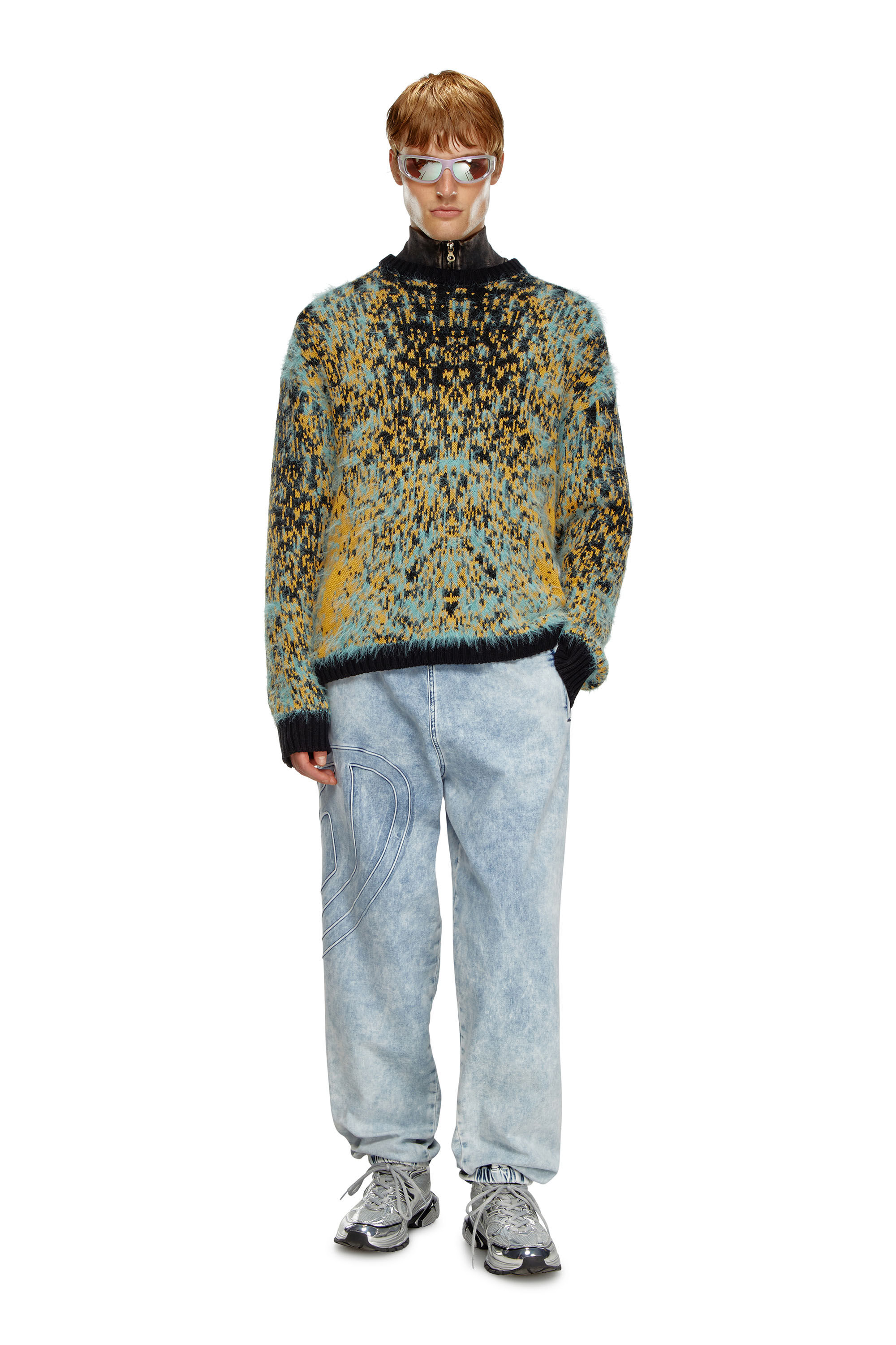 Men's Jumper with acid rain effect | Multicolor | Diesel