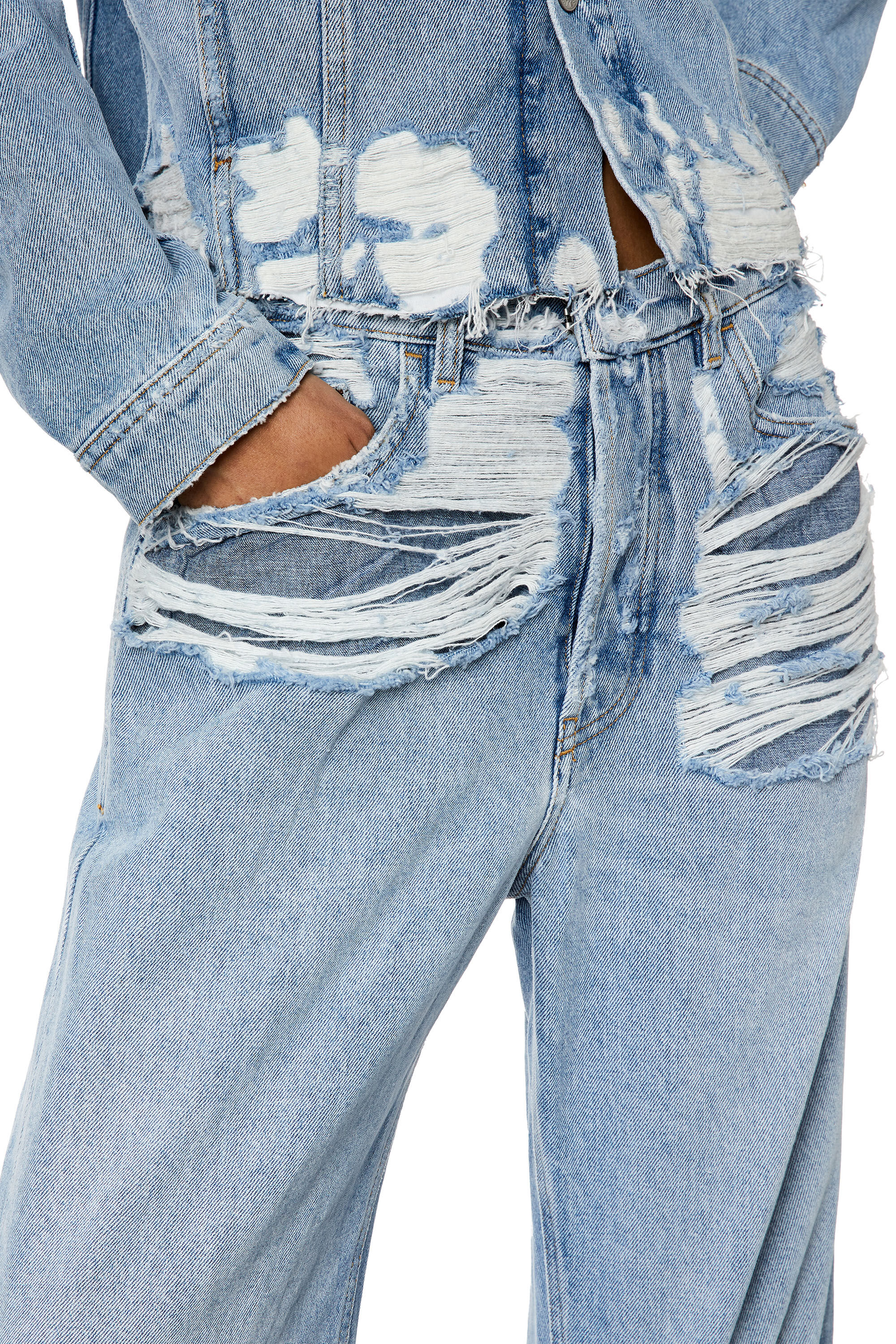 Women's Straight Jeans | Light blue | Diesel D-Ark