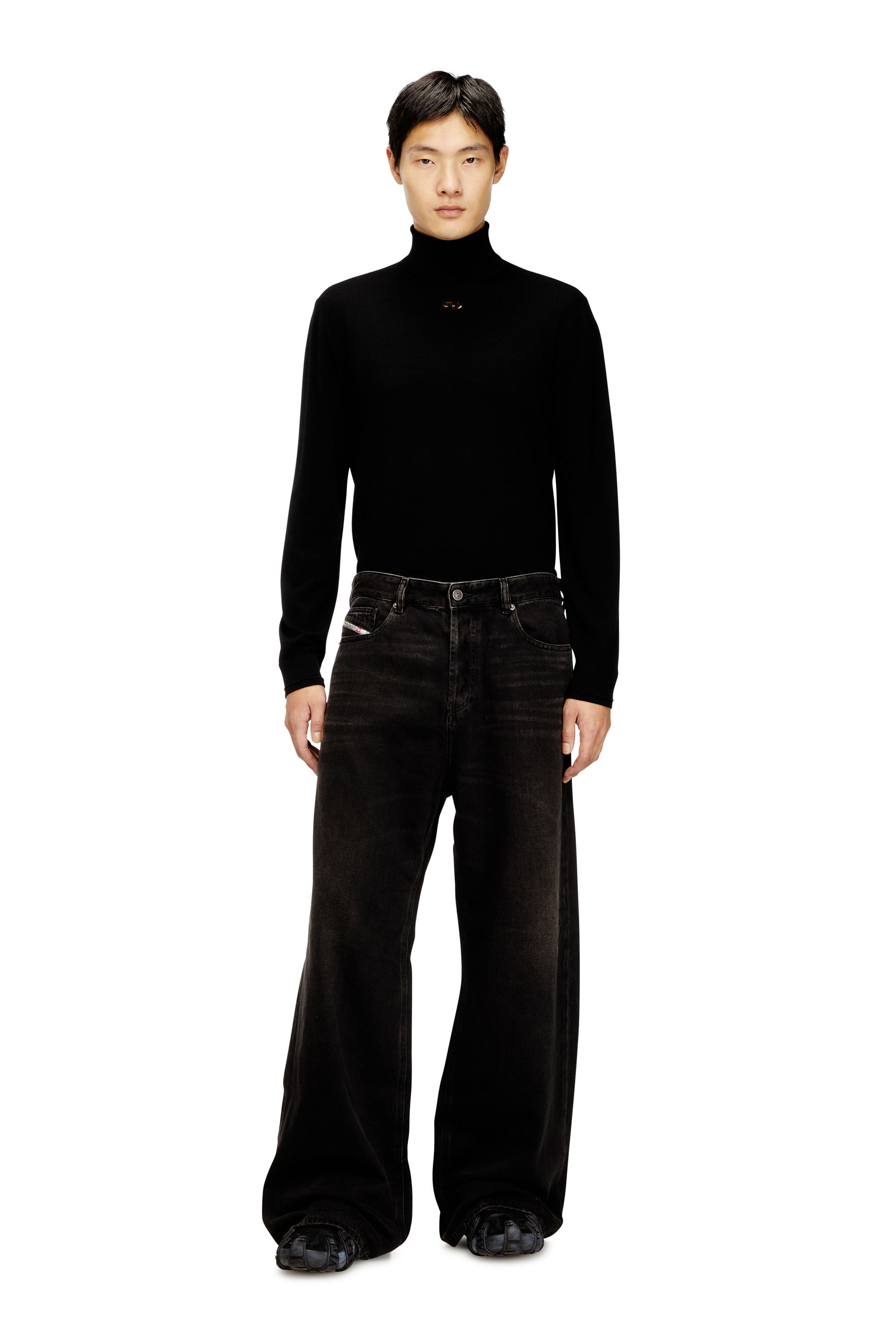 Women's Relaxed Jeans | Black/Dark grey | Diesel 1996 D-Sire