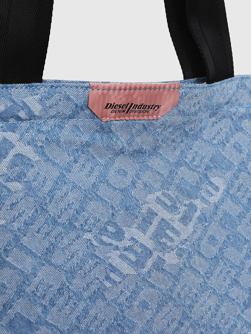 F Thisbag Shopper Ns Women Denim Tote With Logo Jacquard Diesel