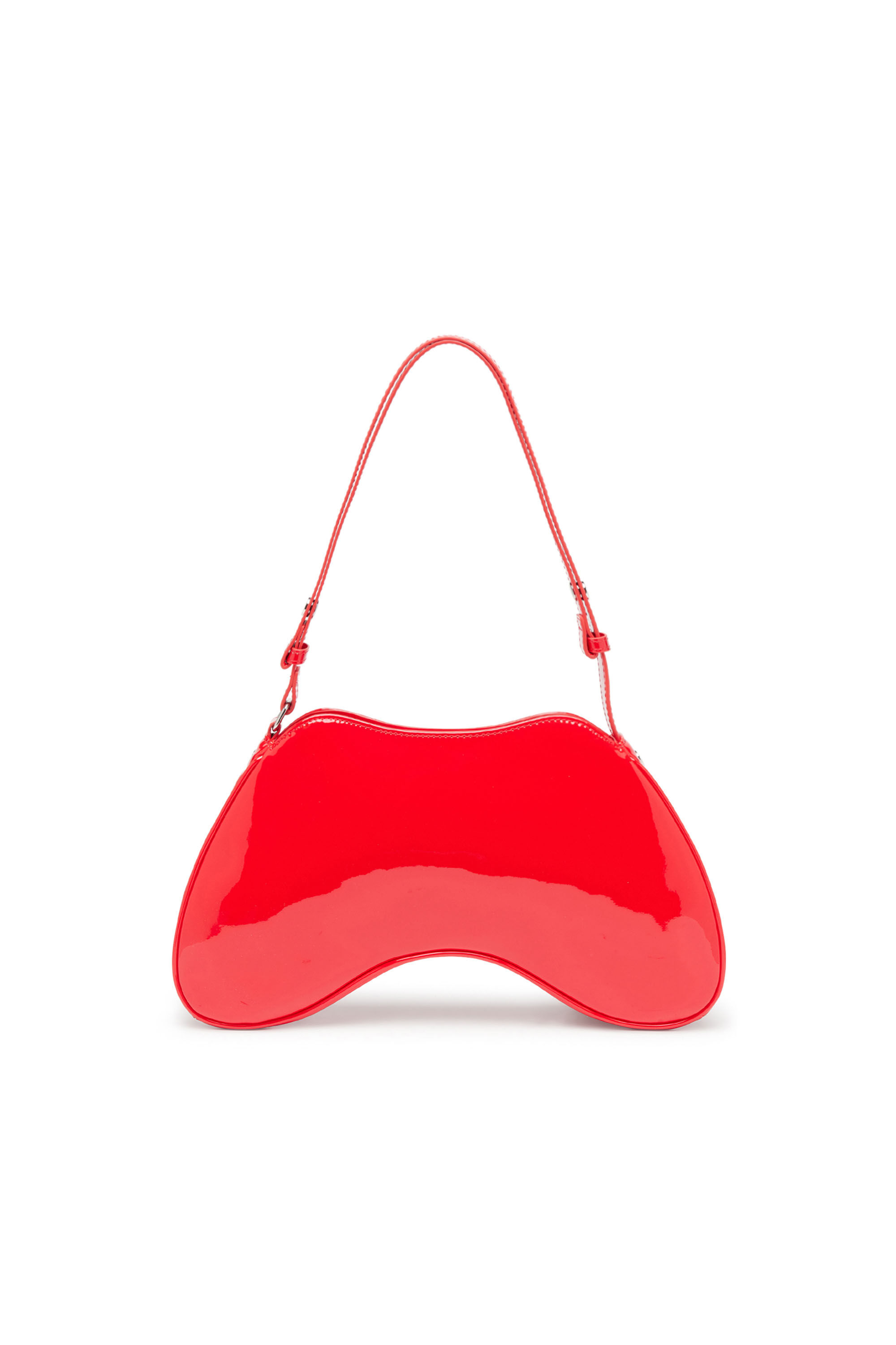 Diesel - PLAY SHOULDER, Woman's Play-Glossy shoulder bag in Red - 3