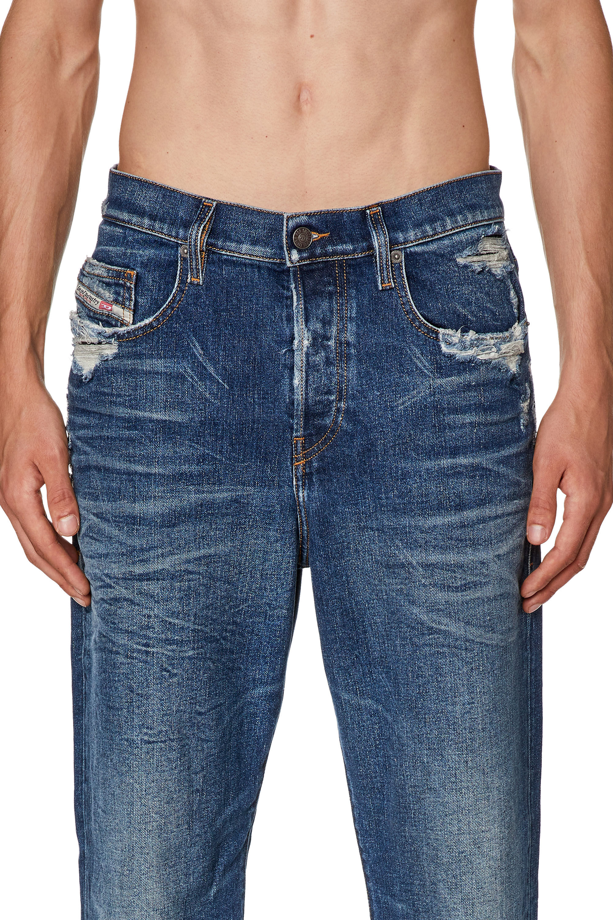 Men s Straight Jeans Medium blue Diesel 2020 D Viker