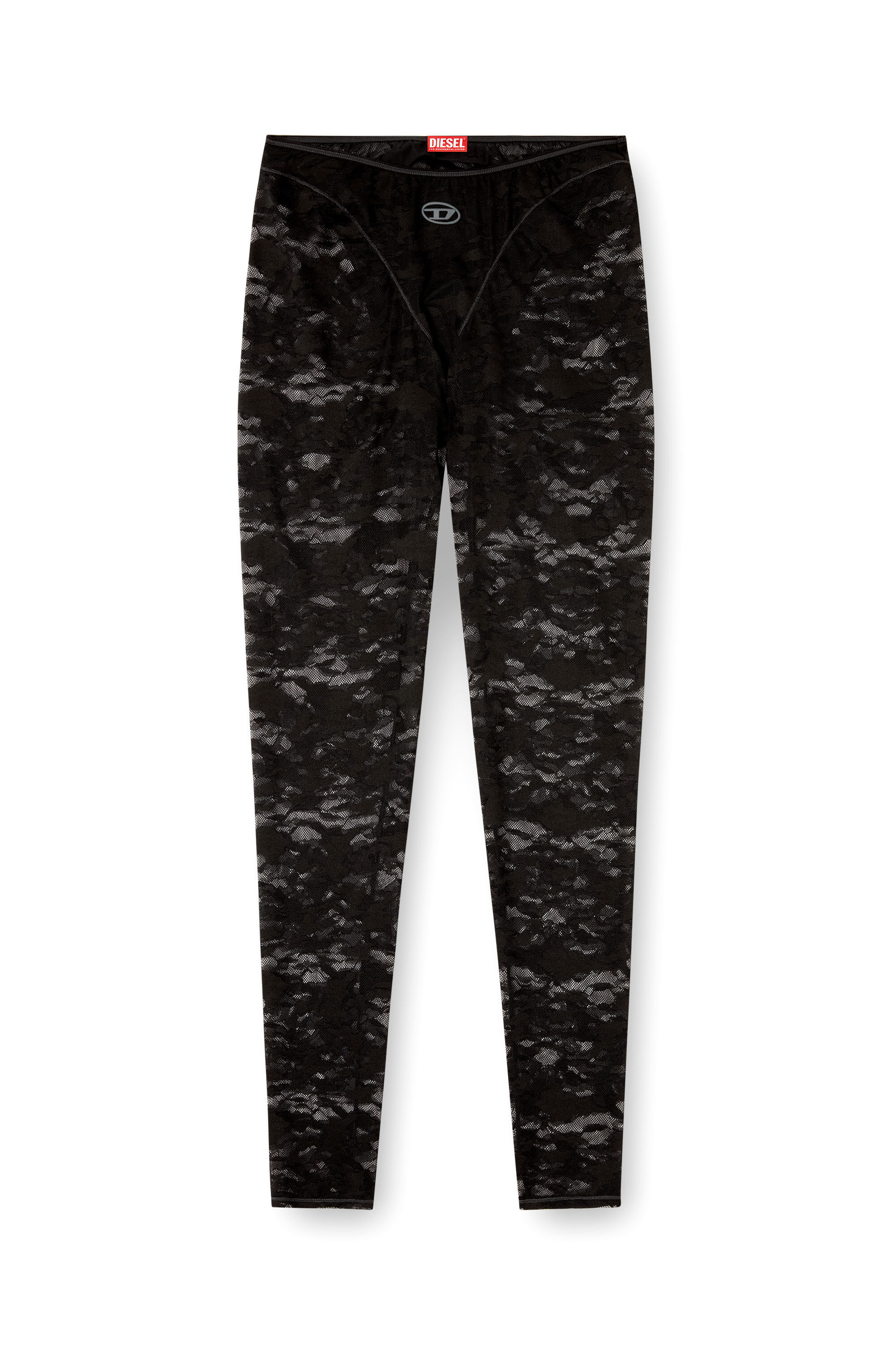 Women's Camo lace leggings | Black | Diesel Women's Camo lace leggings | Black | Diesel