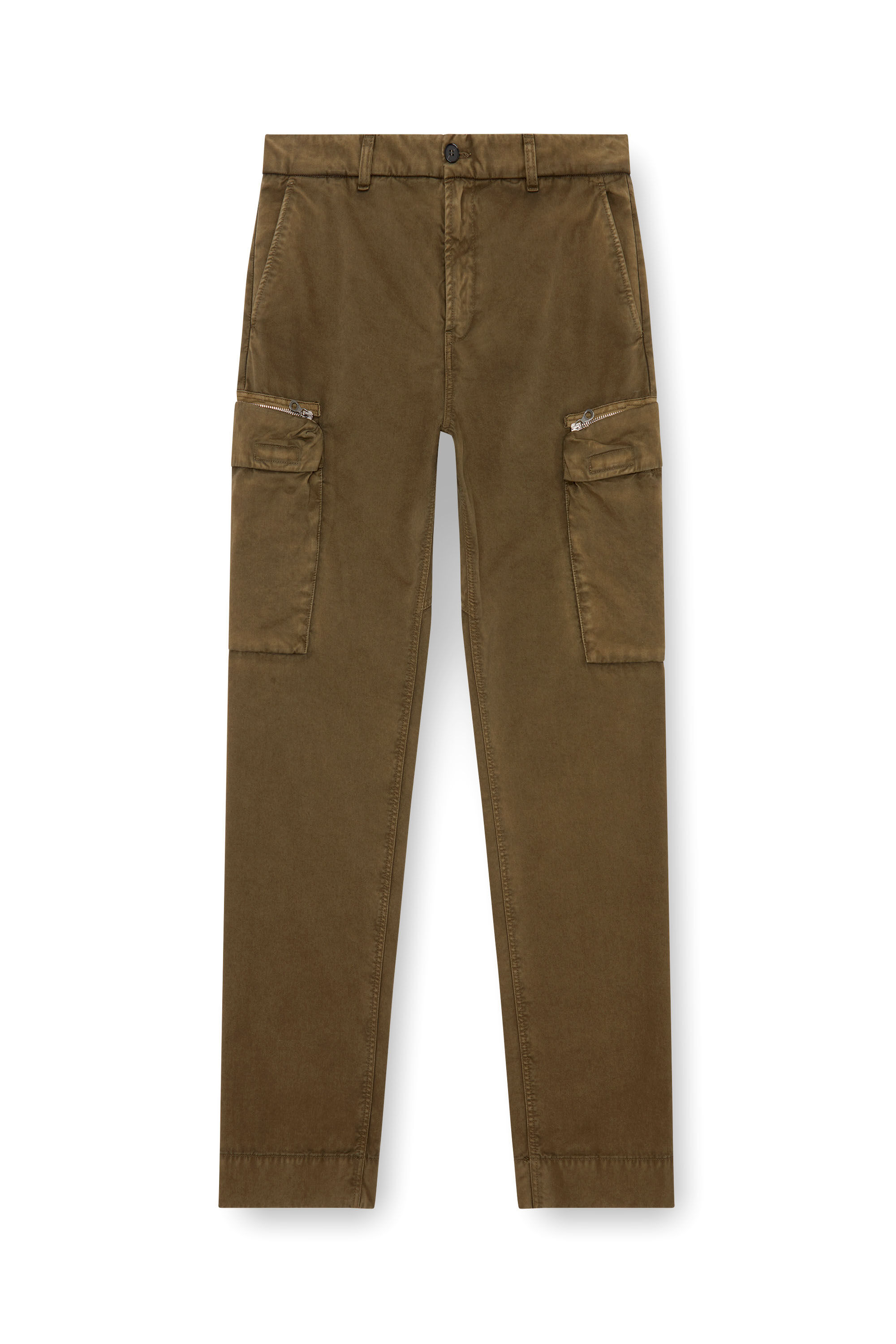 P-YE - Man Slim Pants with pockets | Green | Diesel P-YE - Man Slim Pants with pockets | Green | Diesel
