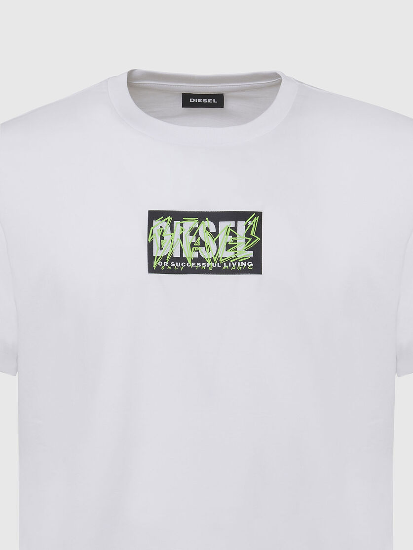 T Diegos N34 Man T Shirt With Logo Patch Diesel