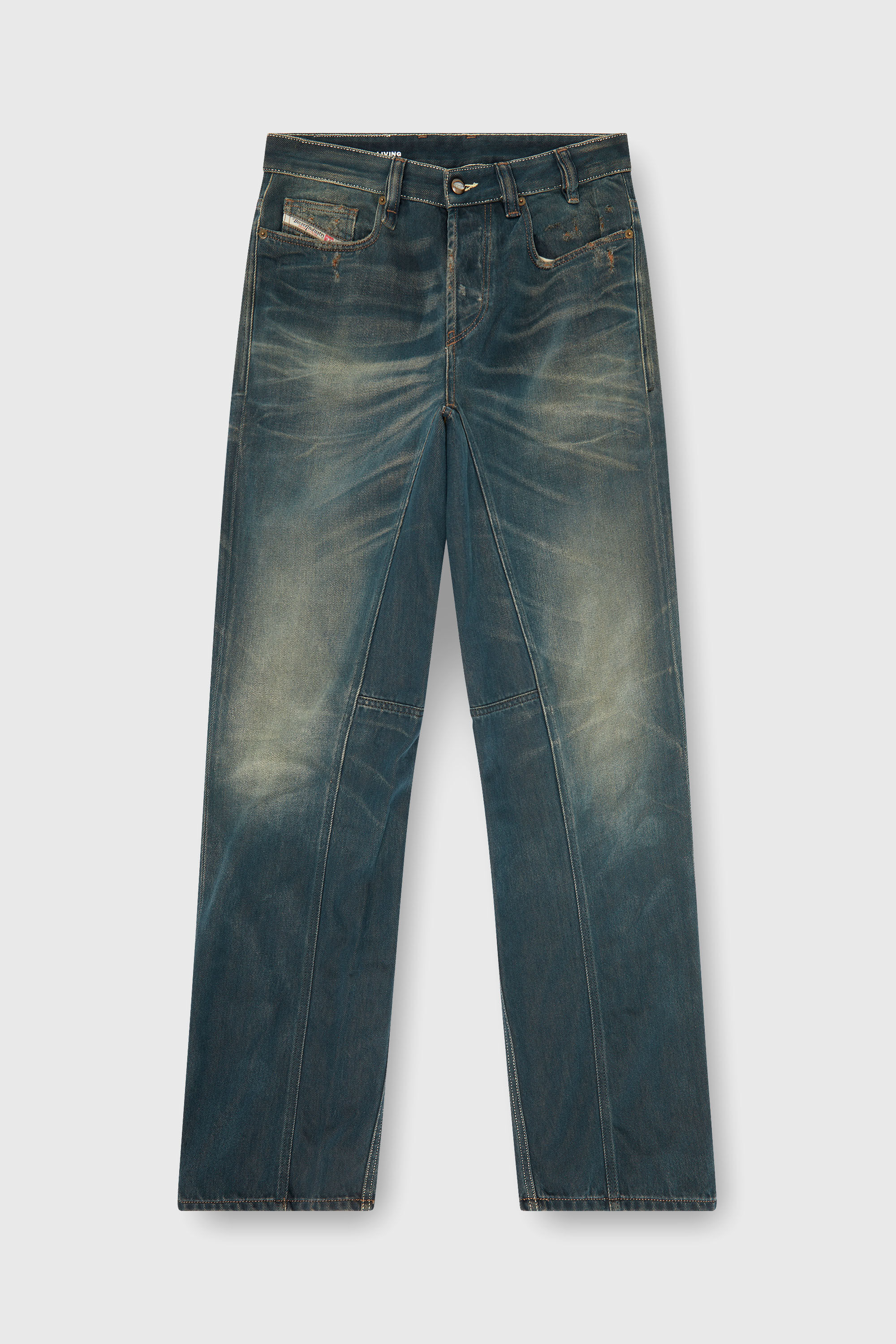 Diesel - Man's Relaxed Jeans 2001 D-Macro 09P85, Dark Blue - 6