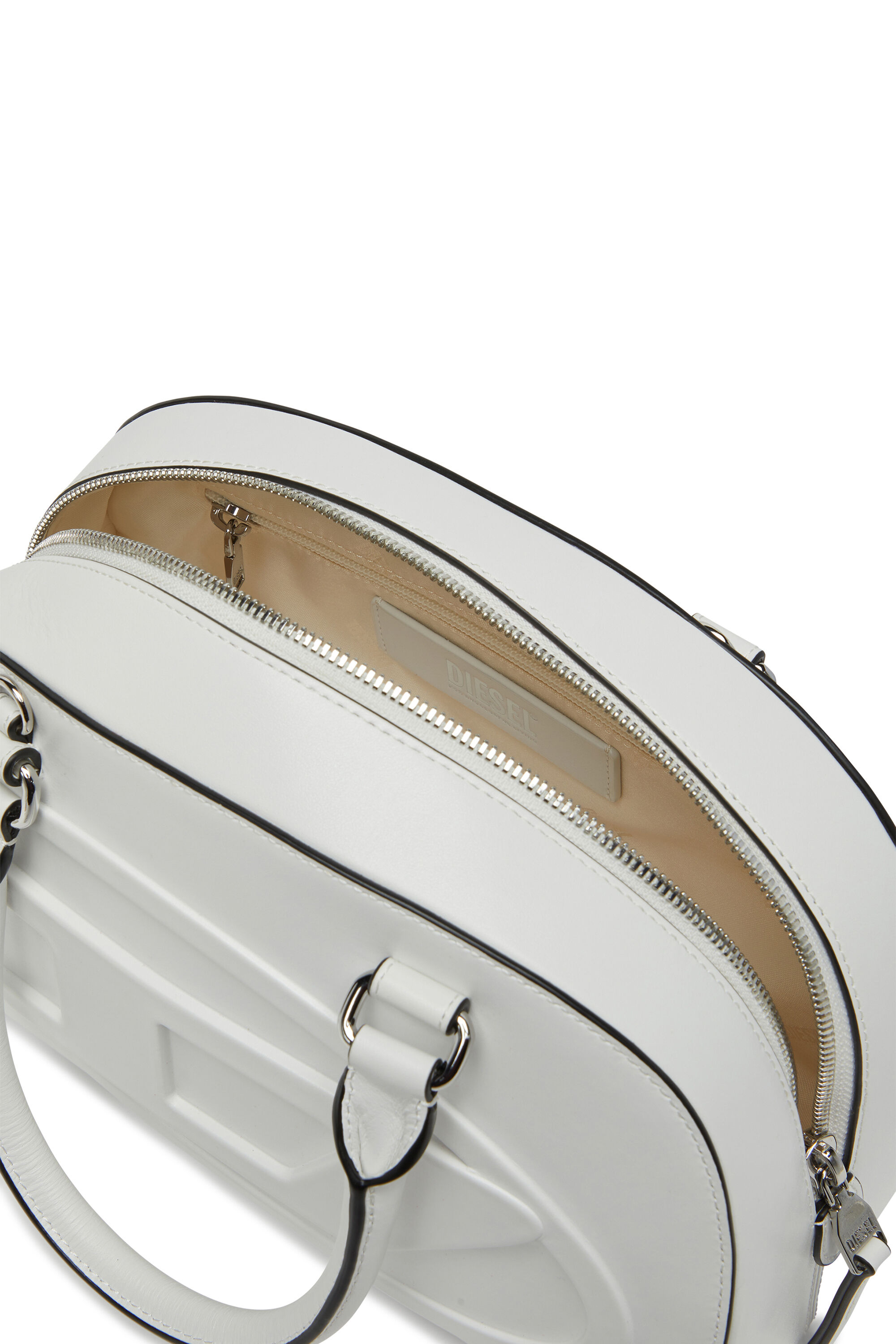 Women's 1DR Dome-Leather bowling bag | White | Diesel