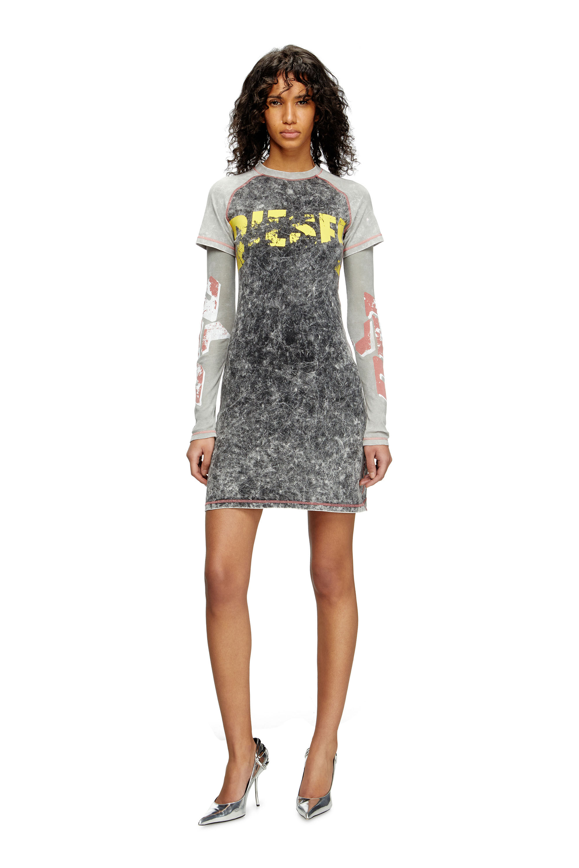 Women's Layered mini dress | Black | Diesel