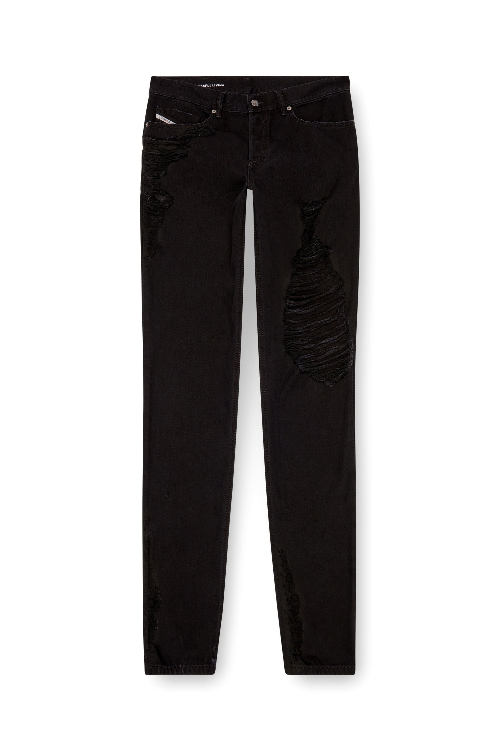 Diesel - Man's Regular Jeans 2023 D-Finitive 09K35, Black/Dark grey - 2