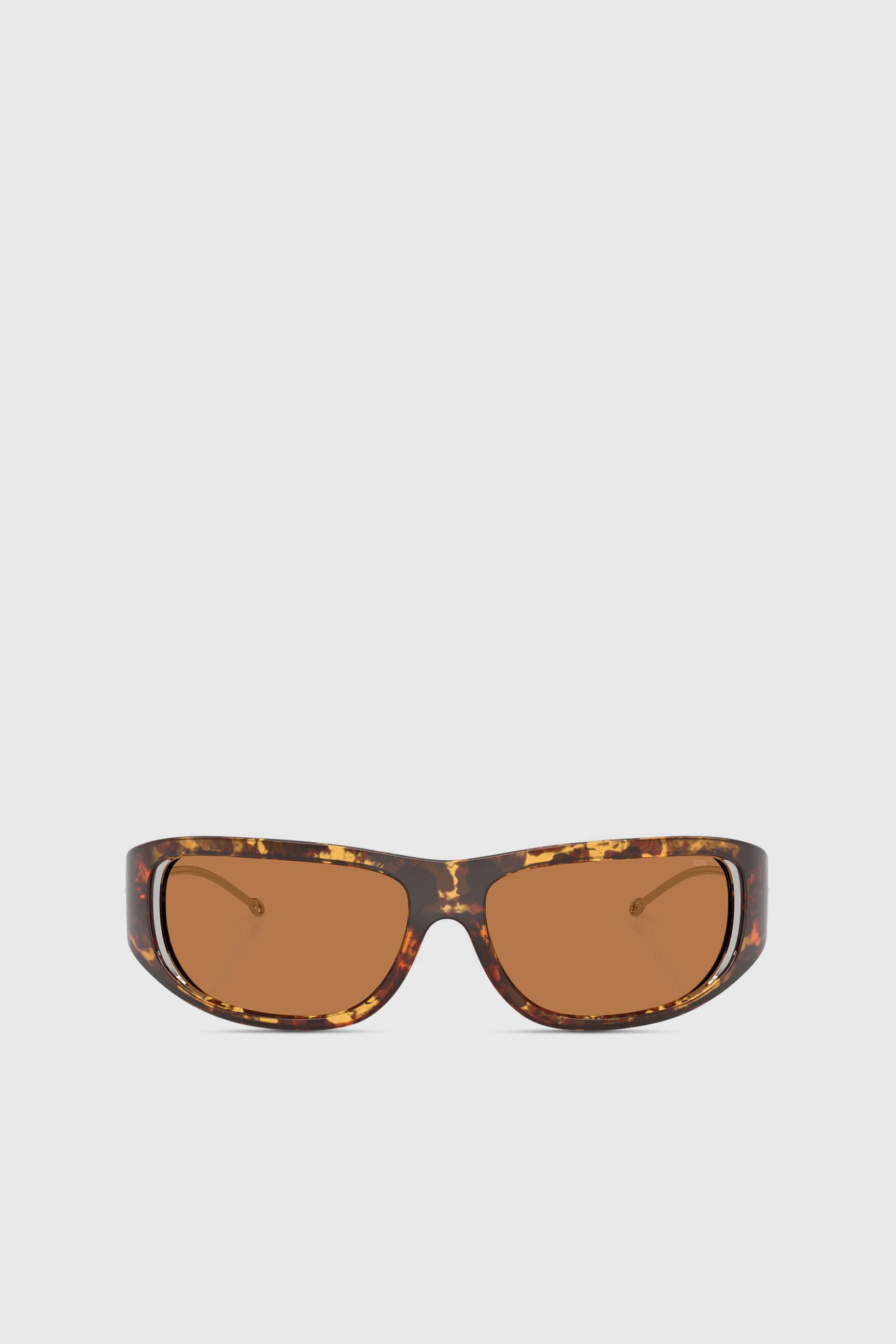 Diesel - 0DL3001 SIZE 61, Unisex's Wraparound style sunglasses in Brown - 1